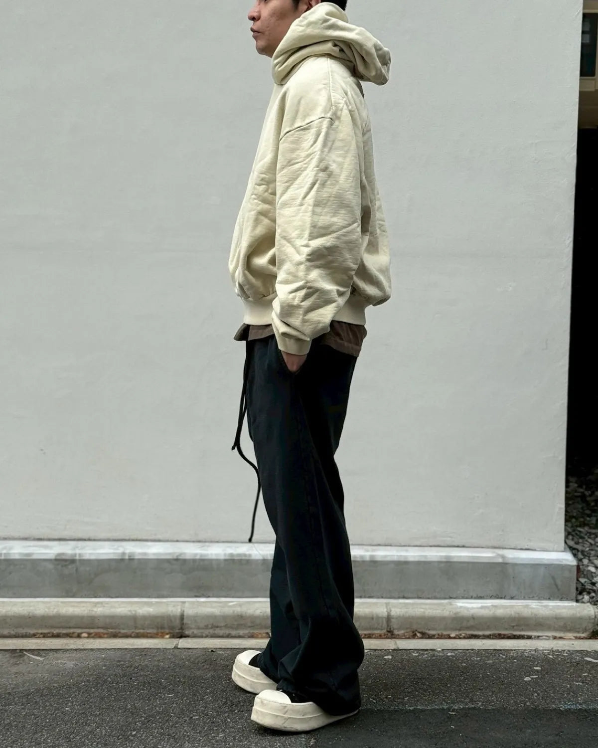 FEAR OF GOD / CLASSIC FIT HALF RAGLAN HOODIE (FG9M12-9937BHF)