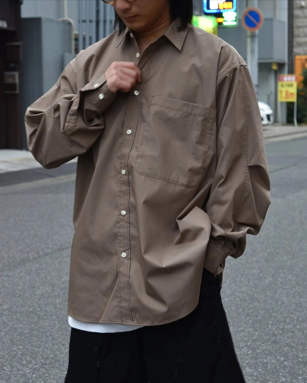 DAIWA PIER39 / TECH REGULAR STRIPE SHIRT L/S (BE-81025)