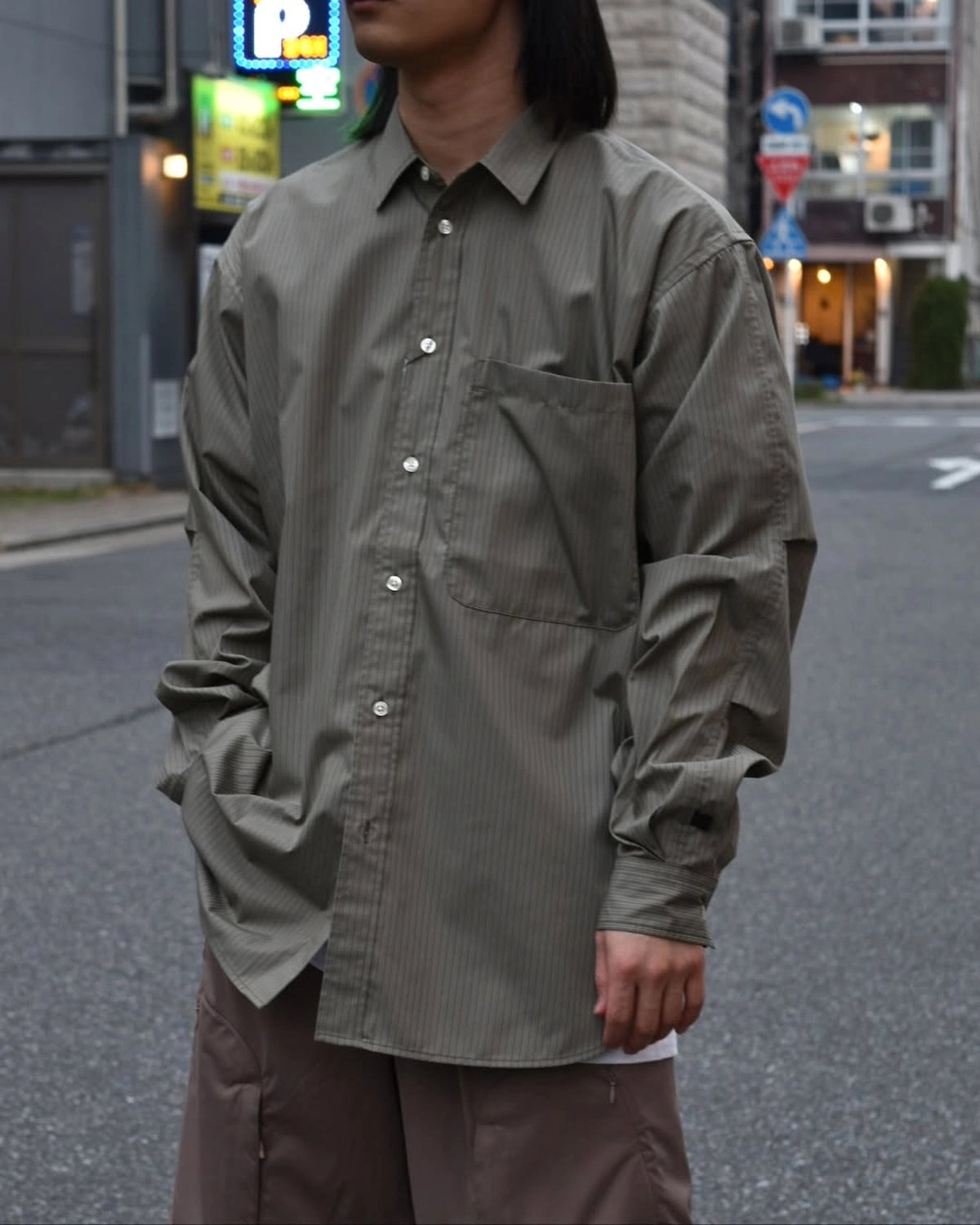 DAIWA PIER39 / TECH REGULAR STRIPE SHIRT L/S (BE-81025)