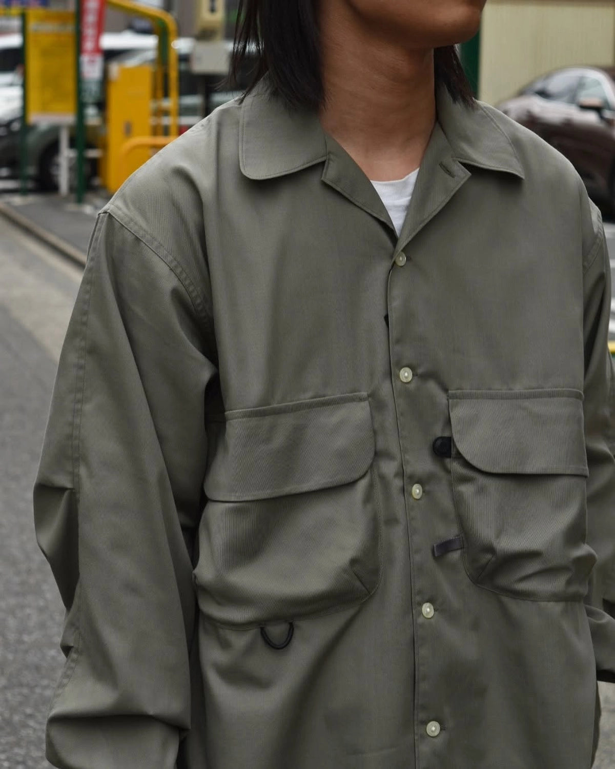 DAIWA PIER39 / TECH SPORTS OPEN COLLAR SHIRT L/S (BE-82025)