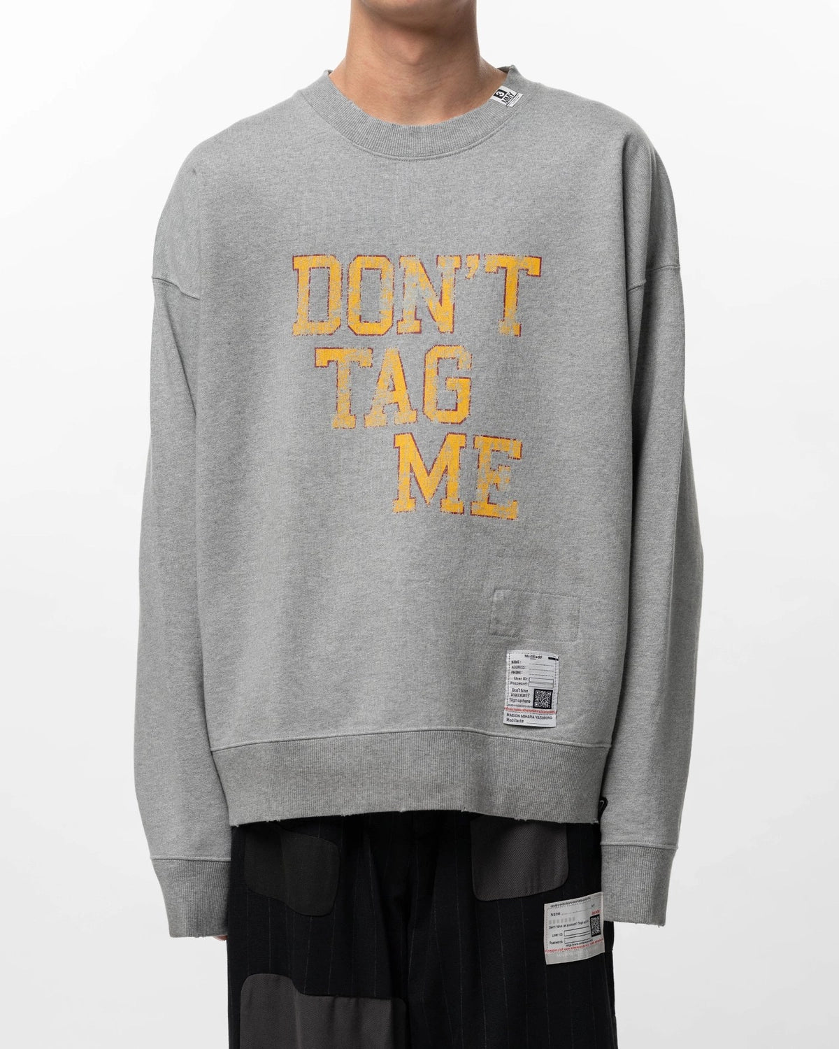 Maison MIHARA YASUHIRO / Don't Tag Me Printed Sweatshirt (J16PO782)