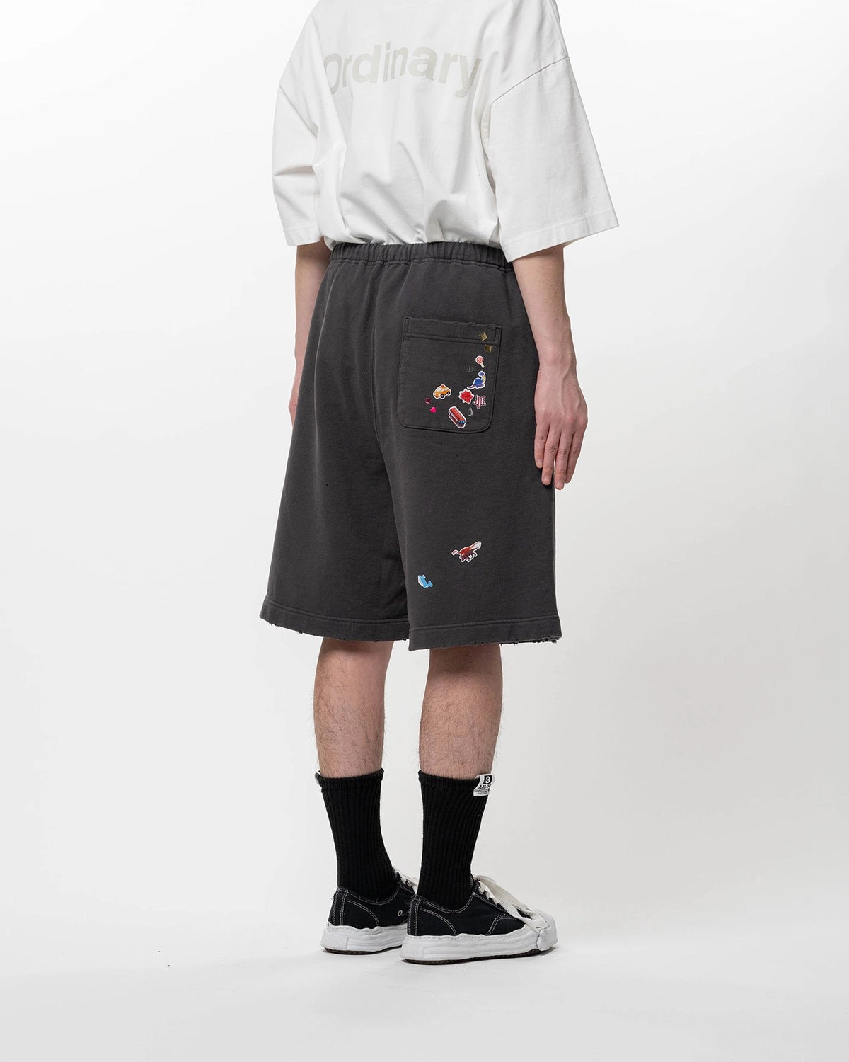 Maison MIHARA YASUHIRO / Kids Sticker Printed Sweat Shorts (J16SP733)