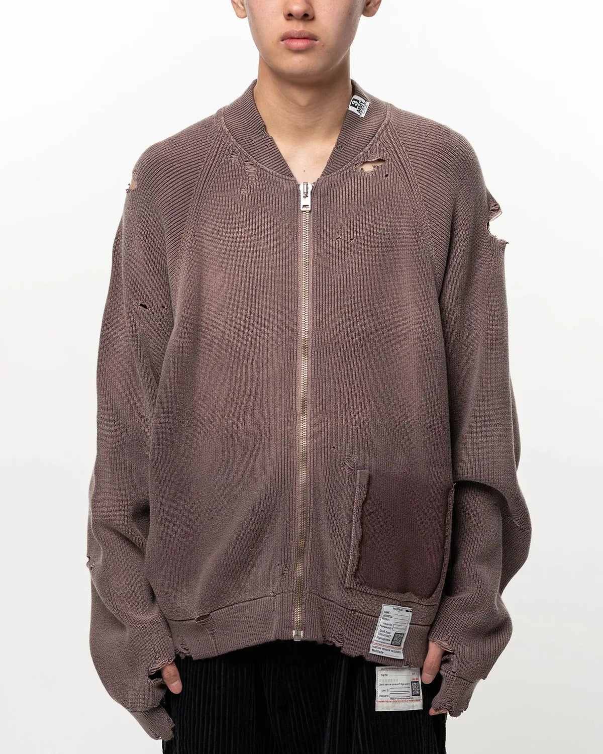 Maison MIHARA YASUHIRO / Sun Faded Like Knit Cardigan (J17CD701)