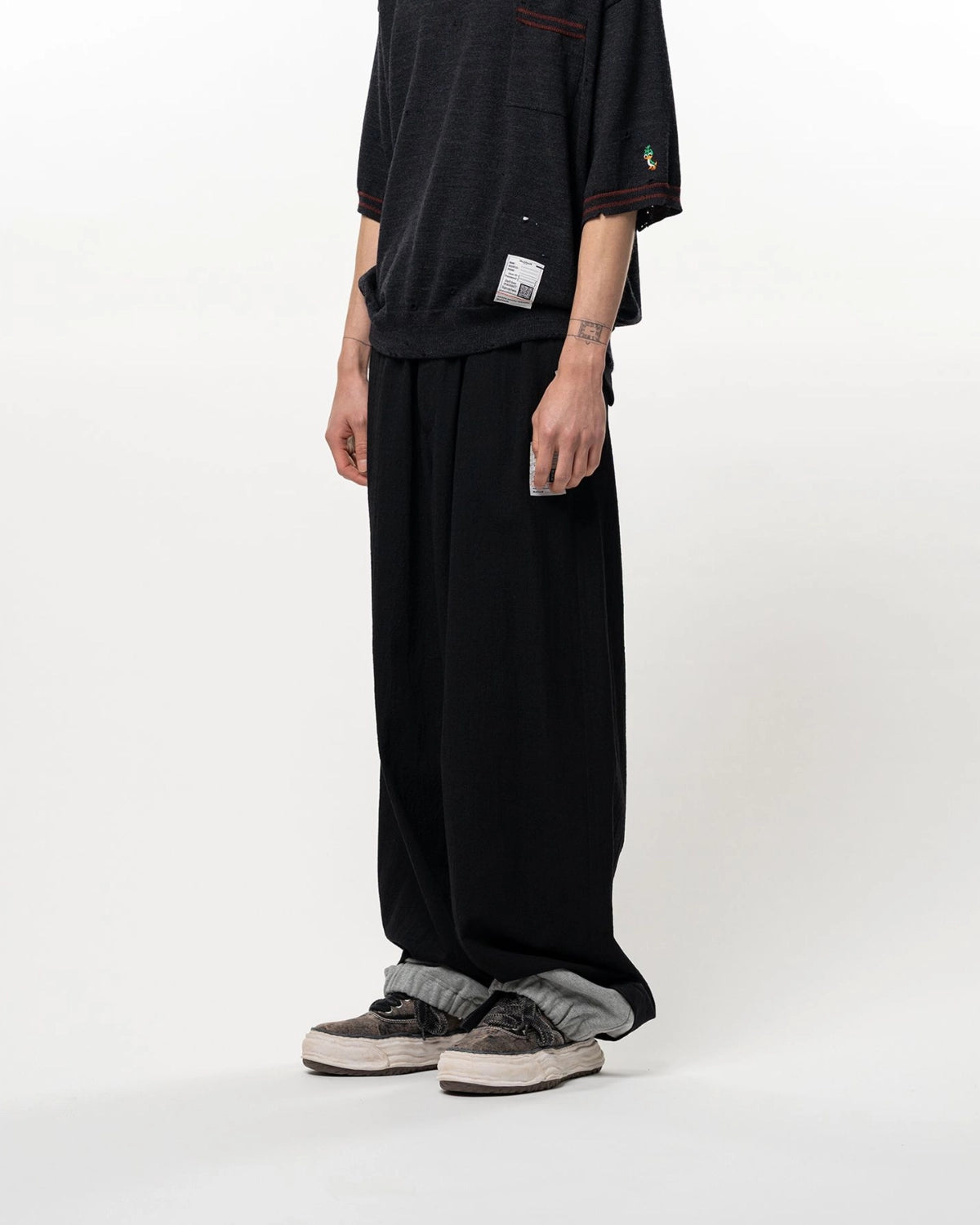 Maison MIHARA YASUHIRO / Sweat Layered Wool Pants (J17PT132)