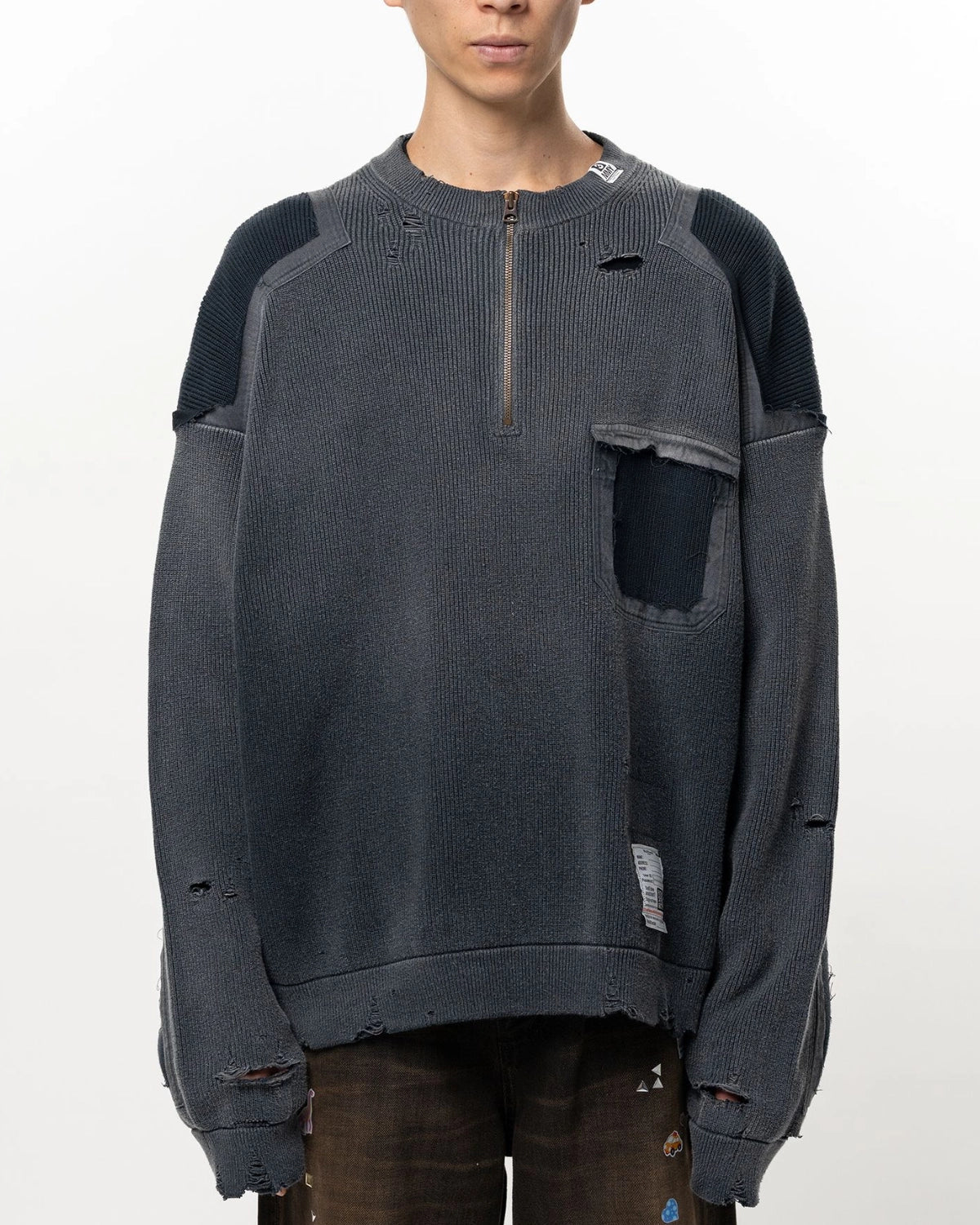 Maison MIHARA YASUHIRO / Sun Faded Like Knit Sweater (J17SW702)