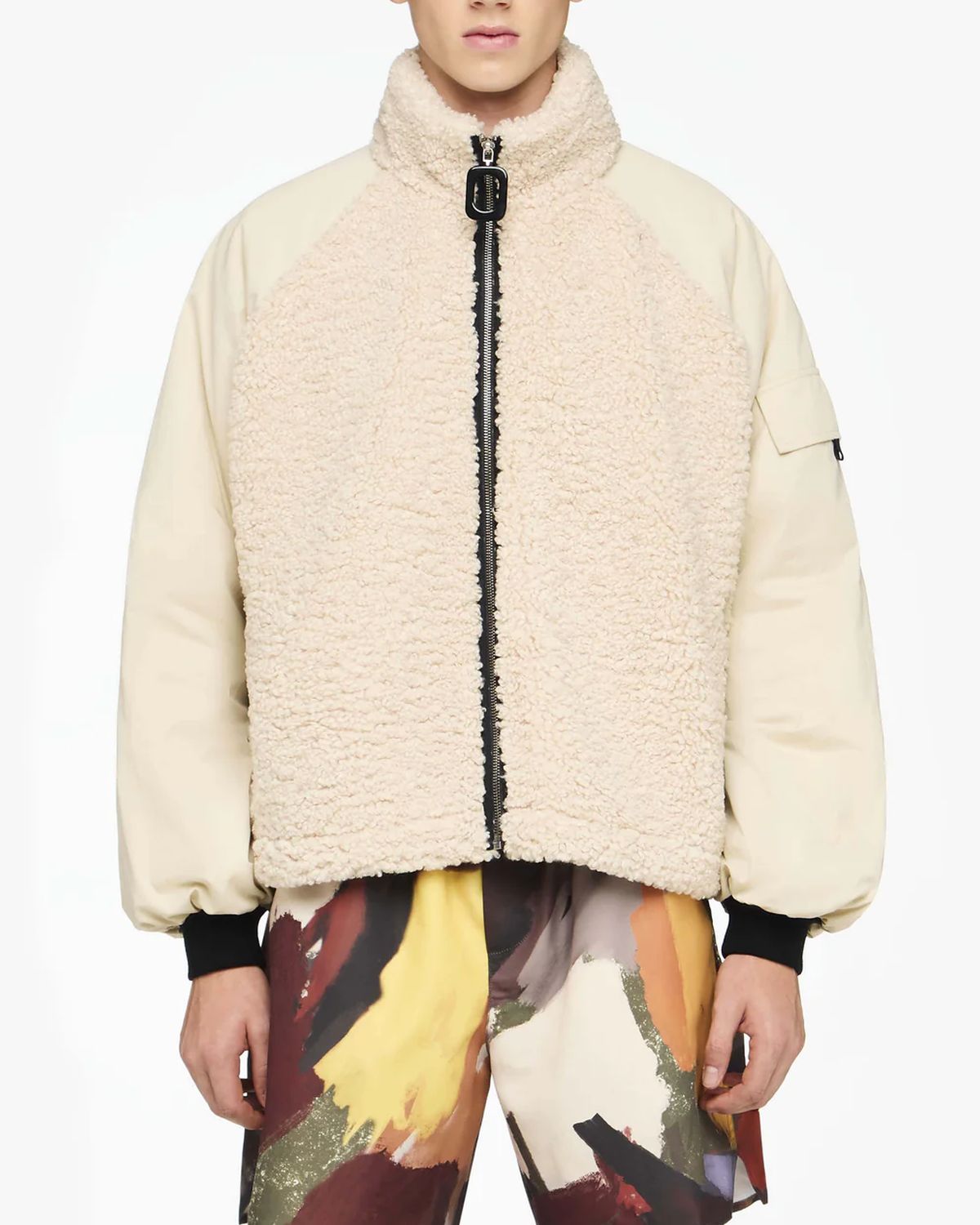 JW ANDERSON / COLOUR BLOCK FLEECE TRACK TOP (596-40012009)