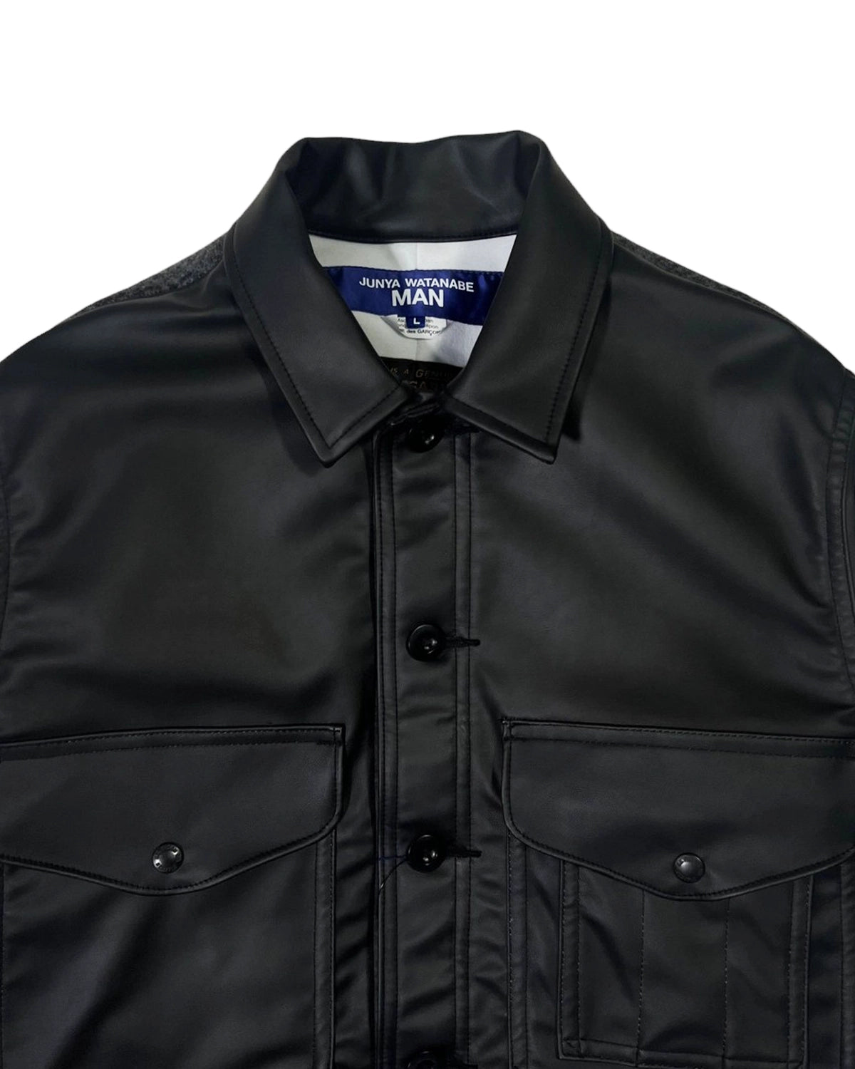 JUNYA WATANABE MAN / 合成皮革(ポリウレタン樹脂)×ウールモッサーチェック FILSON Wネーム (WP-J020-051)