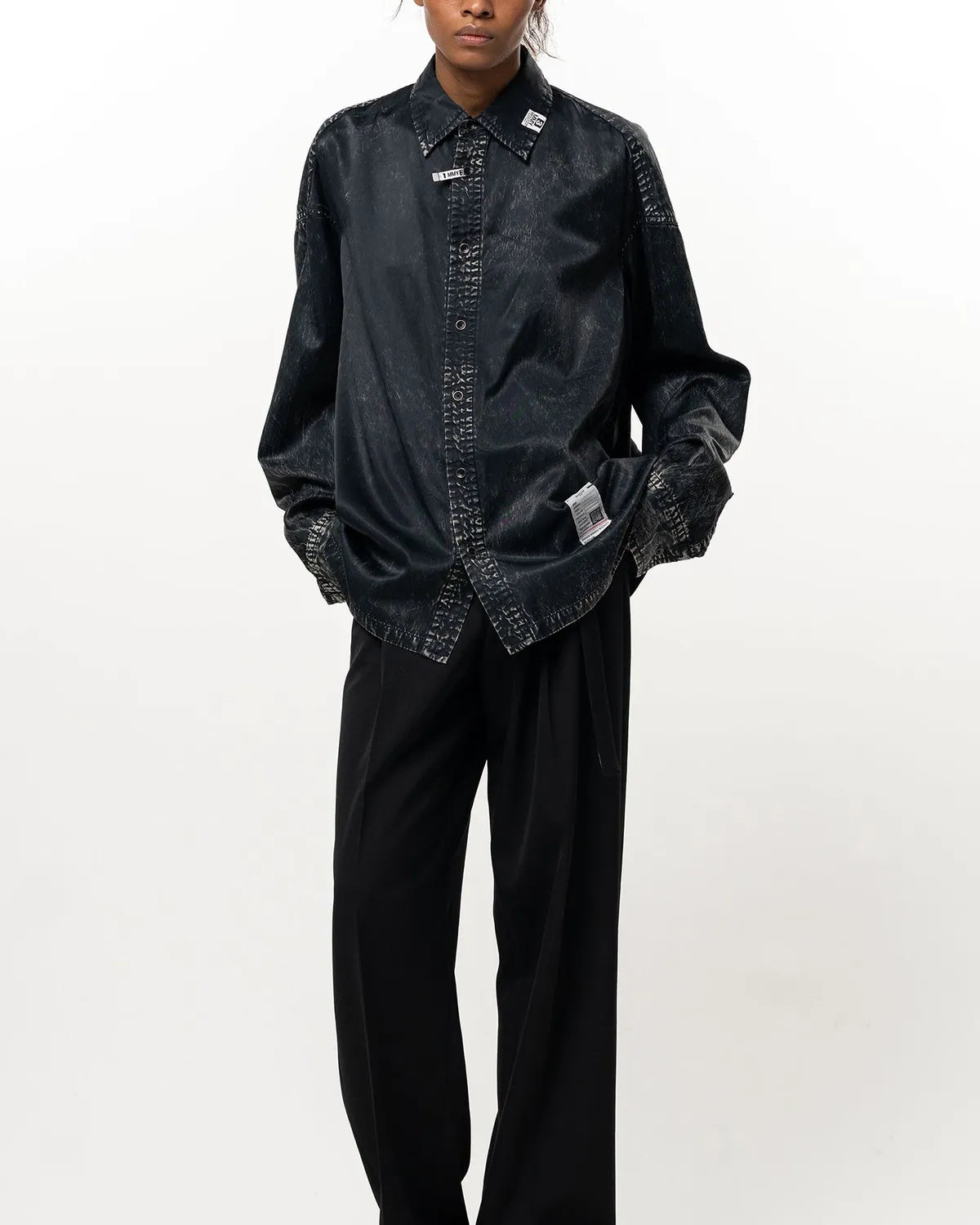 Maison MIHARA YASUHIRO / Vintage Like Satin Shirt (K17SH403)