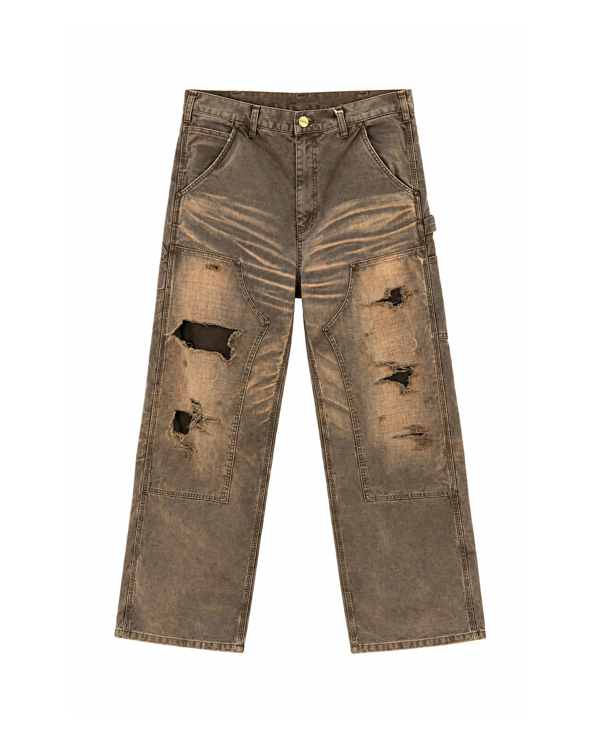 KAMIYA / Heavy Sun Faded Duck Painter Pants (G17PT099)
