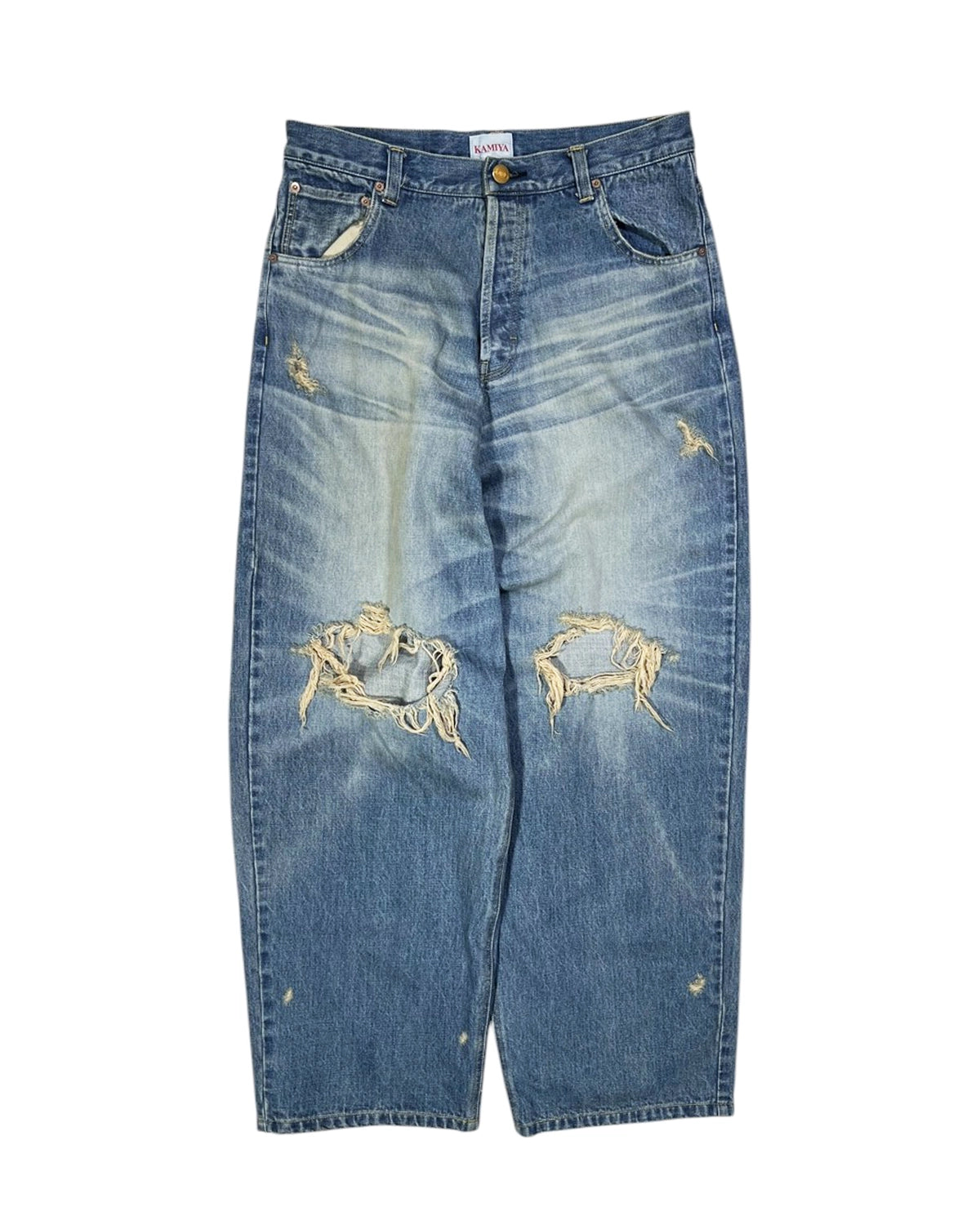 KAMIYA / Denim Wide Pants (G14PT036)