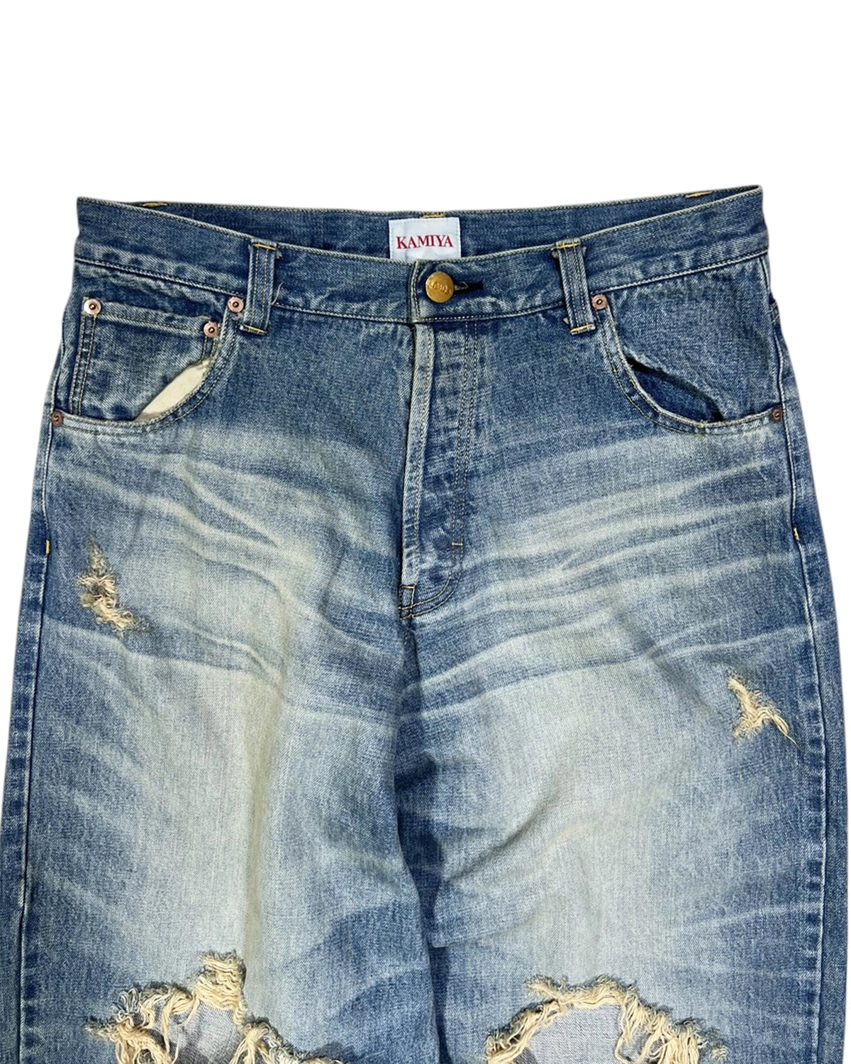 KAMIYA / Denim Wide Pants (G14PT036)