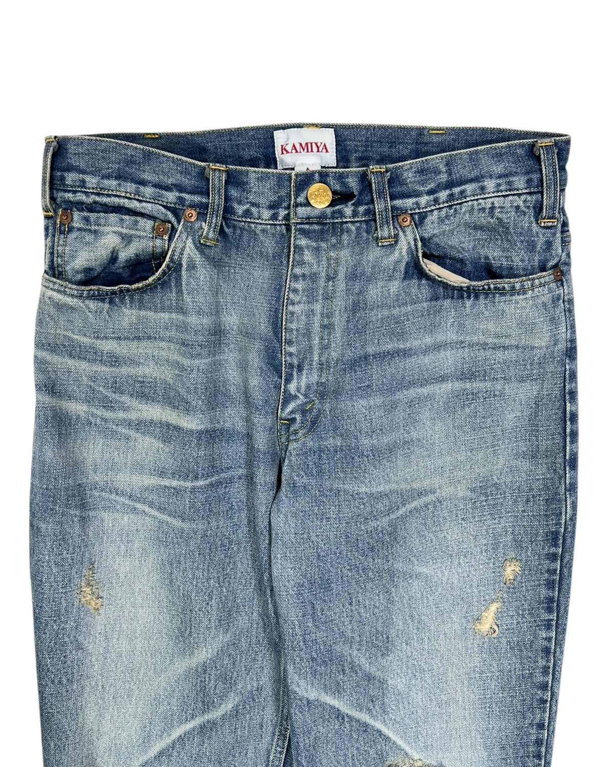 KAMIYA / DENIM FLARE PANTS (G14PT037)