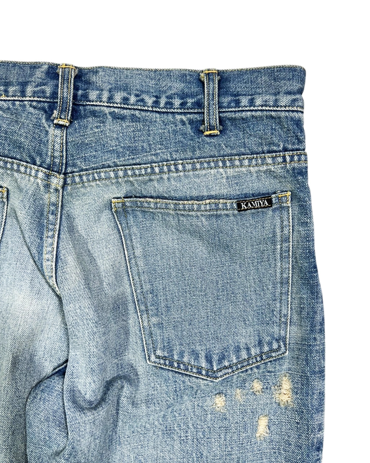 KAMIYA / DENIM FLARE PANTS (G14PT037)