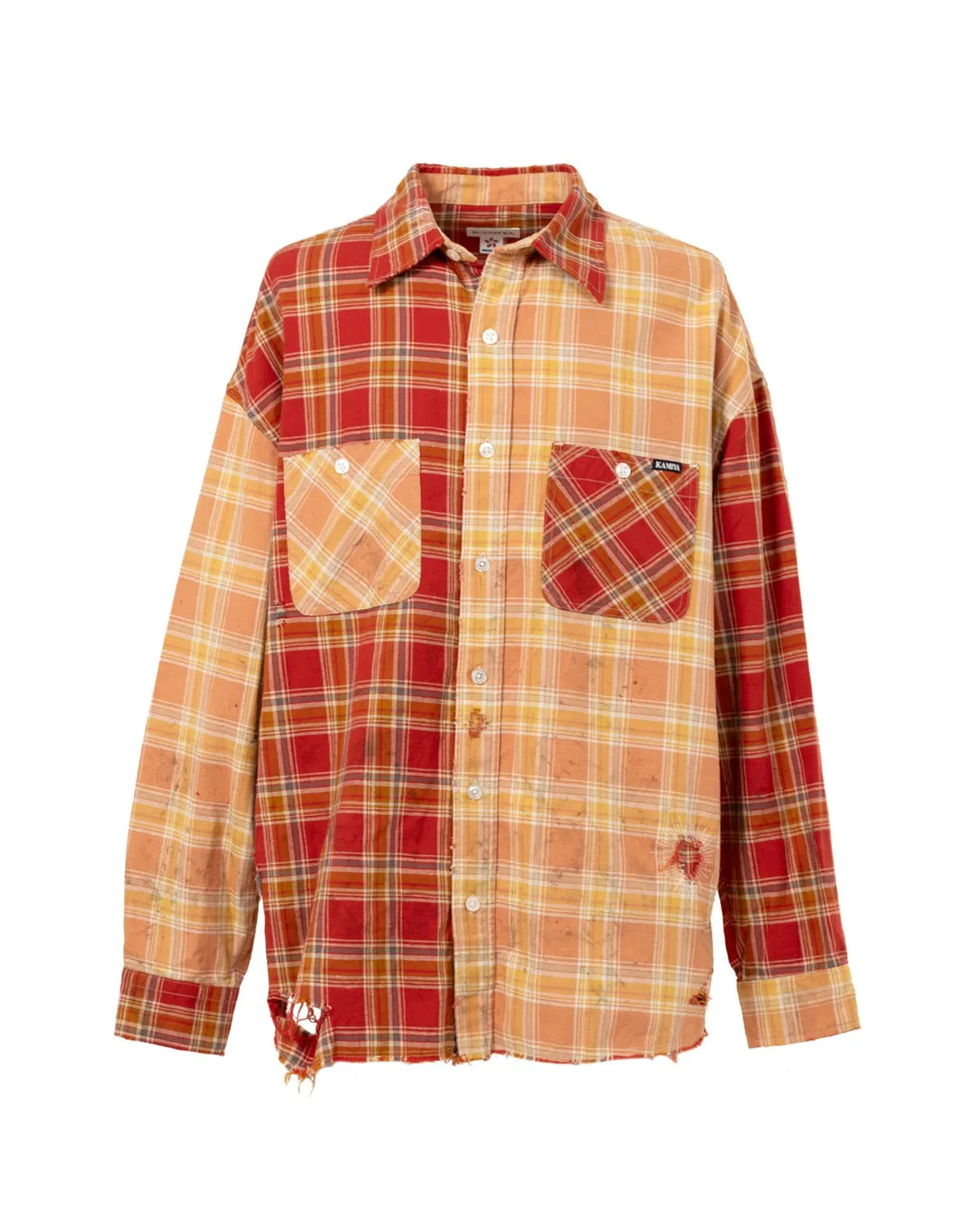 KAMIYA の Crazy Pattern Check Shirt (G15SH057)