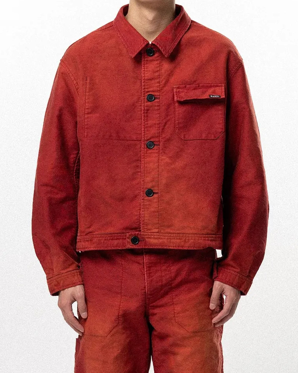 KAMIYA の Distressed Moleskin Work Jacket (G16BL019)