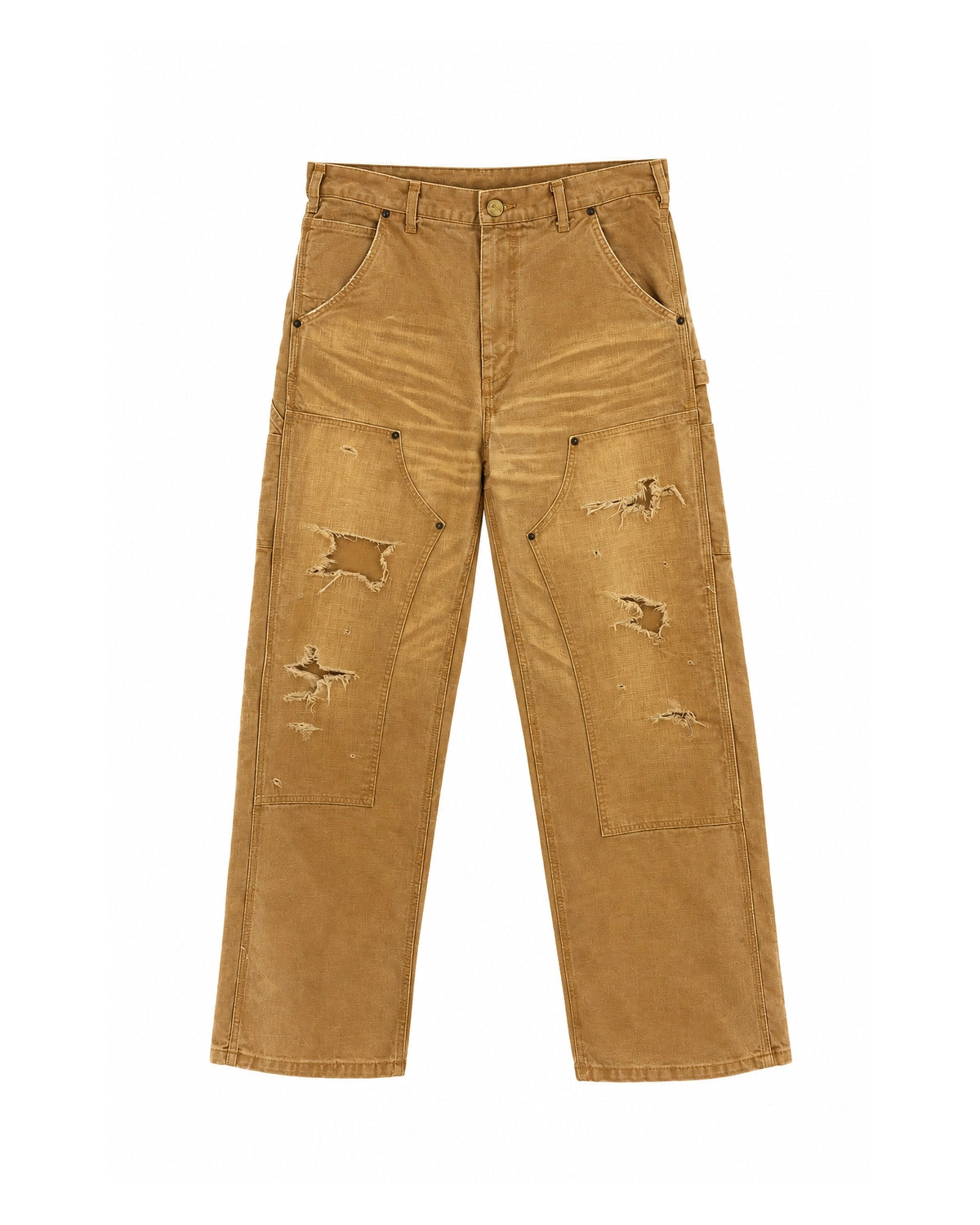 KAMIYA の Heavy Sun Faded Duck Painter Pants (G17PT099)