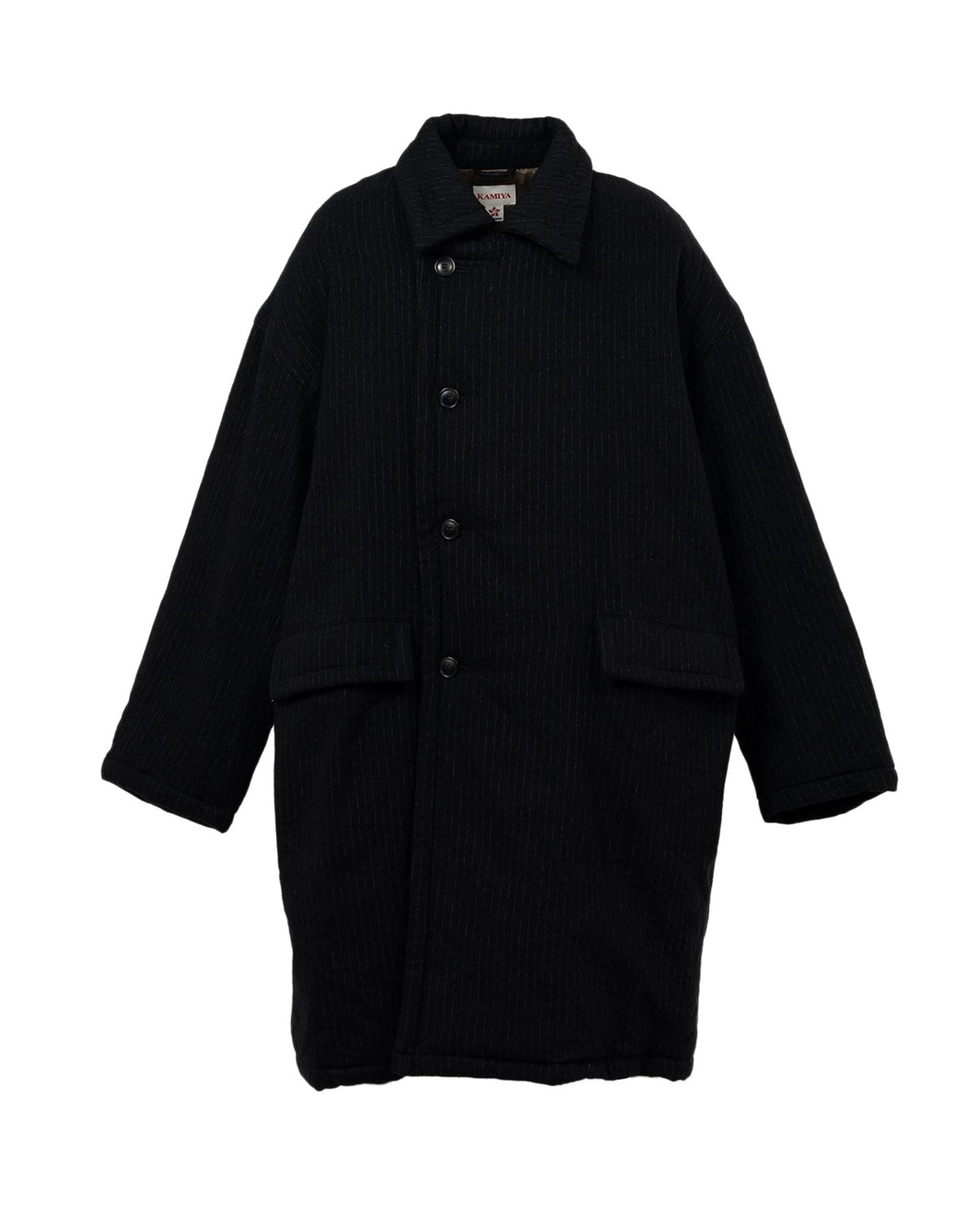 KAMIYA の Padded Pinstripe Coat (G15CT028)
