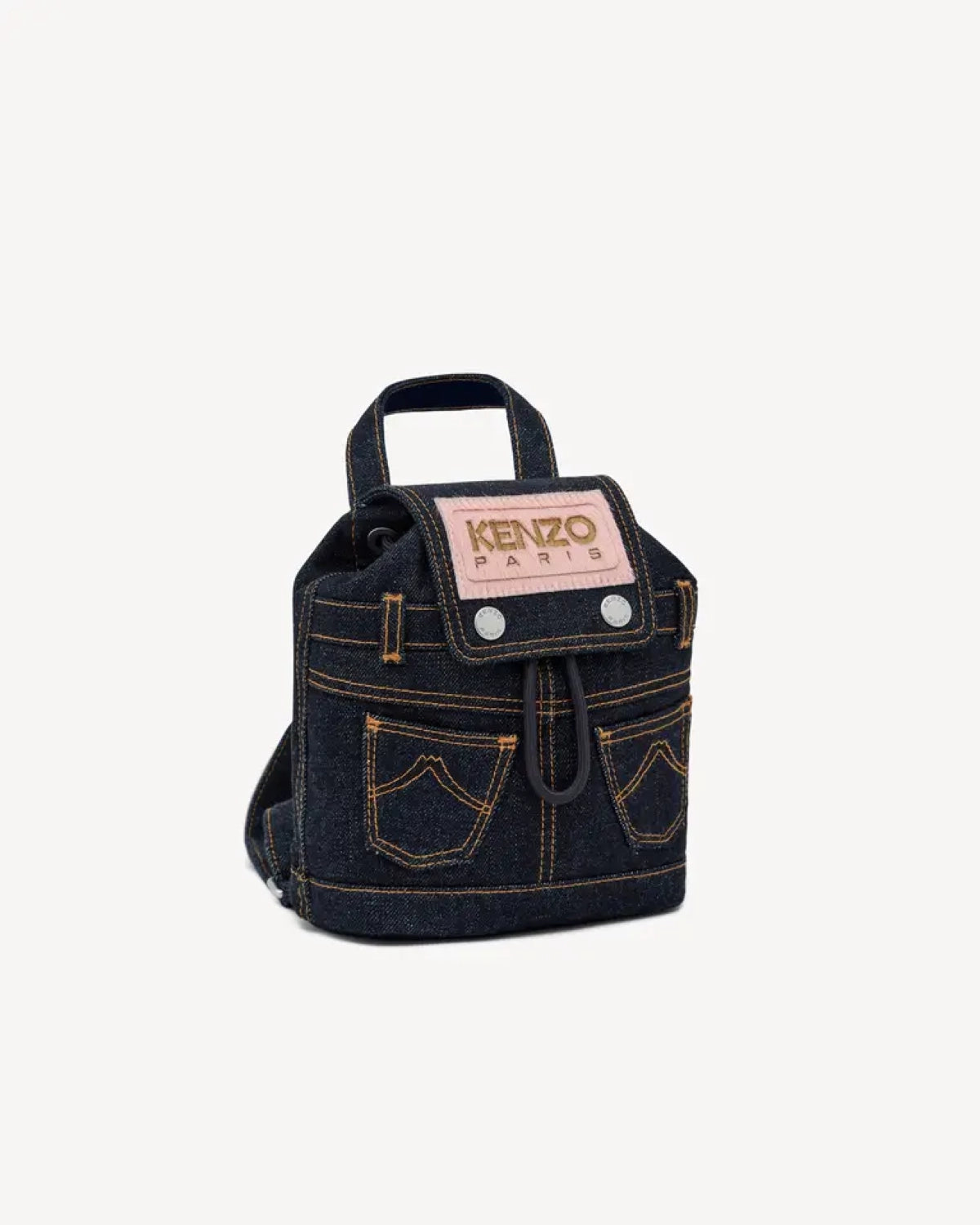 KENZO の 'KENZO Five Pockets' ミニ バックパック イン デニムライク ツイル (FG58SA403F23)