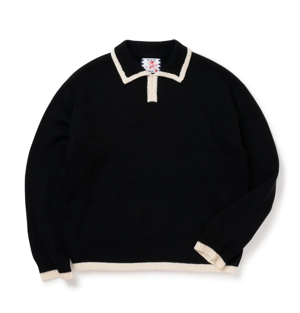 SON OF THE CHEESE / Line Polo Knit