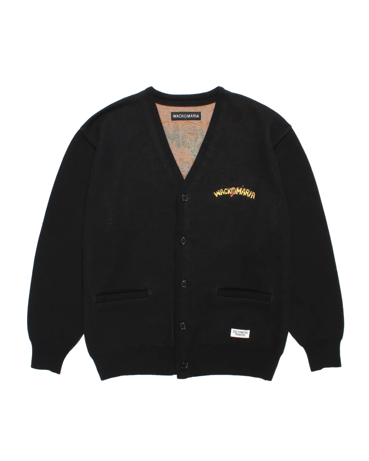 WACKO MARIA × TIM LEHI / JACQUARD CARDIGAN (26SS-WMK-KN08)