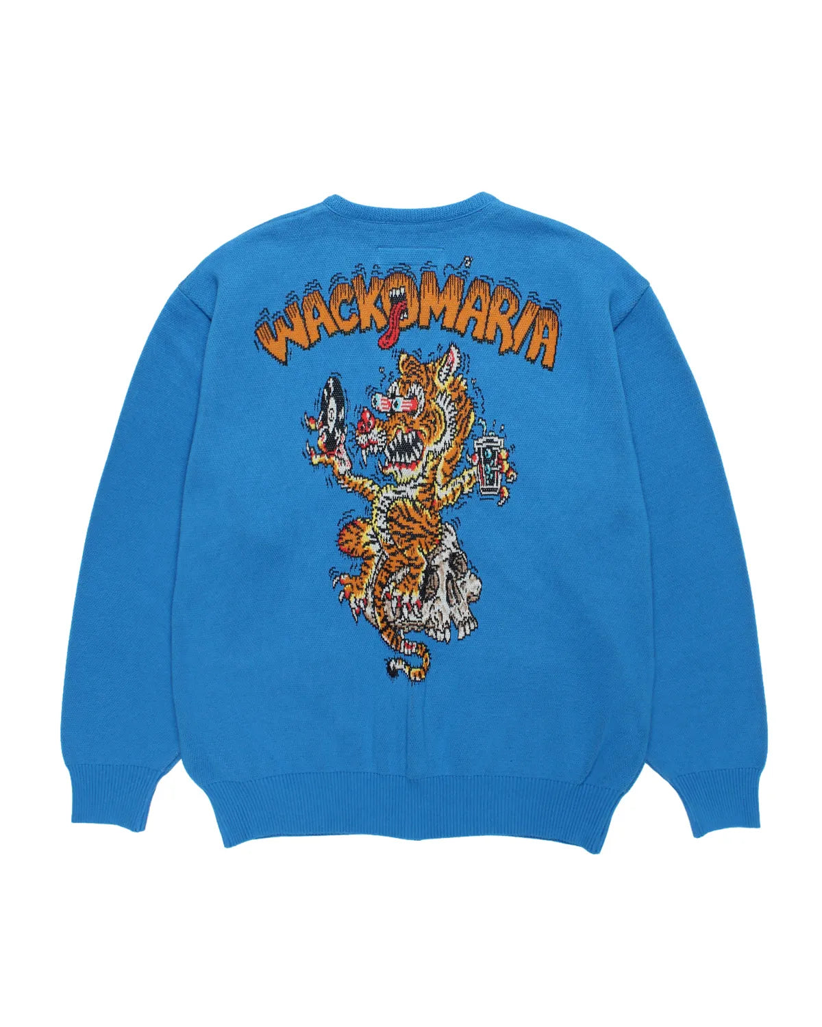 WACKO MARIA × TIM LEHI / JACQUARD CARDIGAN (26SS-WMK-KN08)