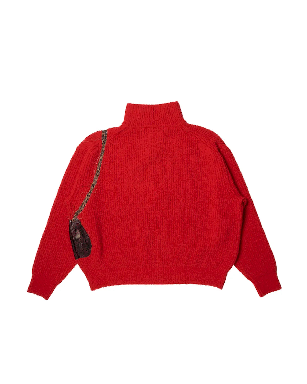 doublet / TROMPE L’OEIL EMBROIDERY HALF ZIP KNIT (26AW56KN229)