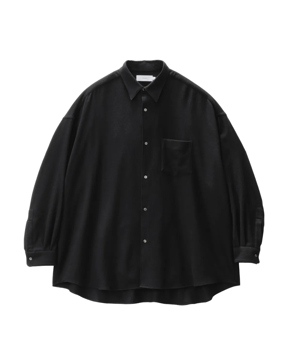 Graphpaper / Extra Fine Wool Viyella Oversized Regular Collar Shirt (GM253-50385)