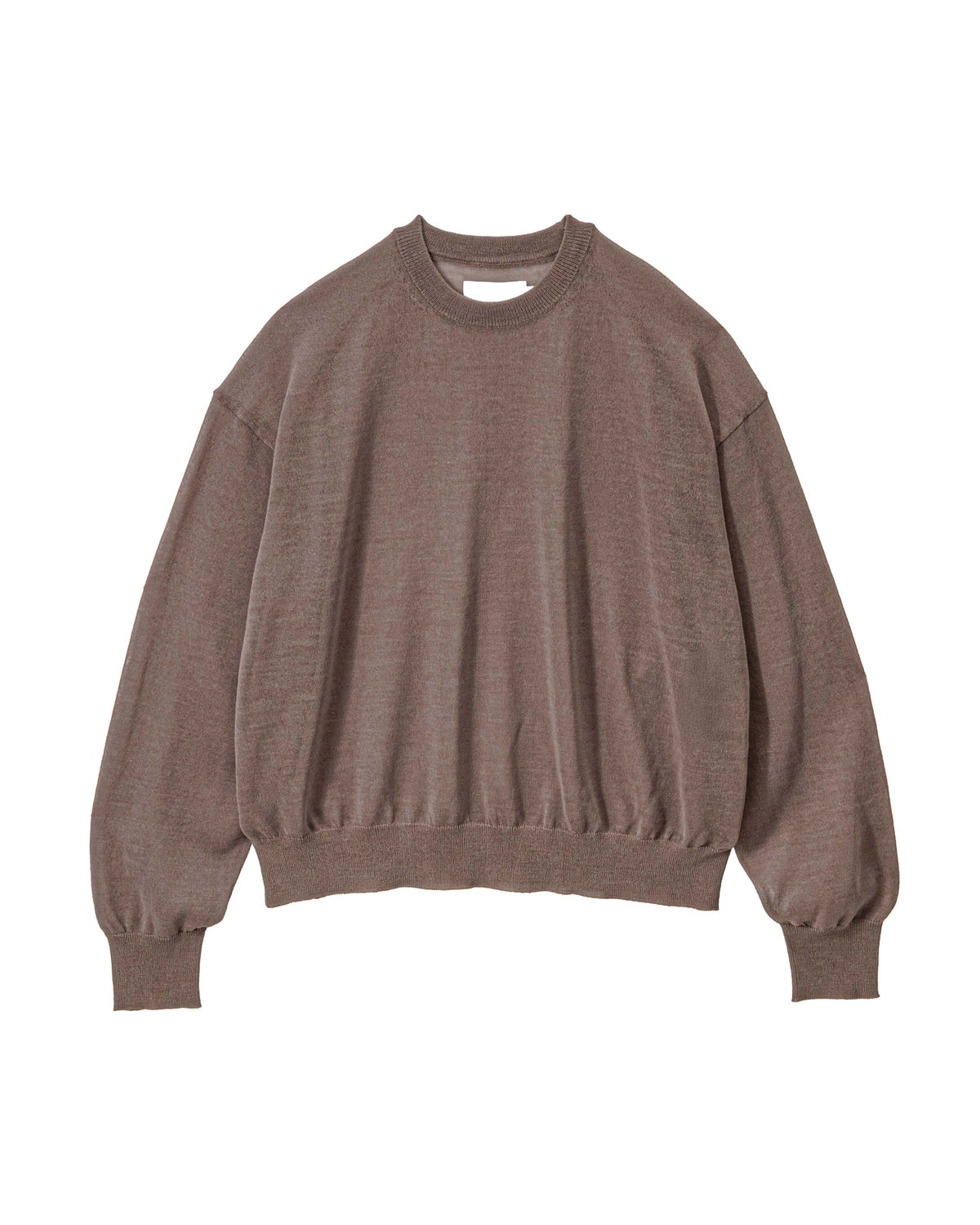 Graphpaper / Coiled Wool Nylon Oversized Crew Neck Knit (GL261-80430)
