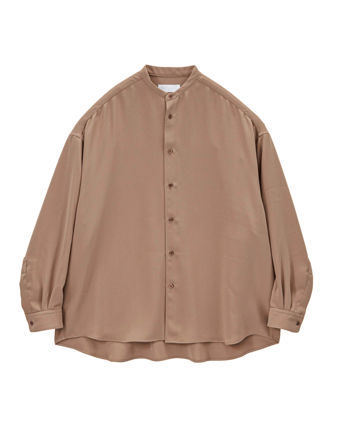 Graphpaper / Satin Oversized Band Collar Shirt (GL261-50078C)