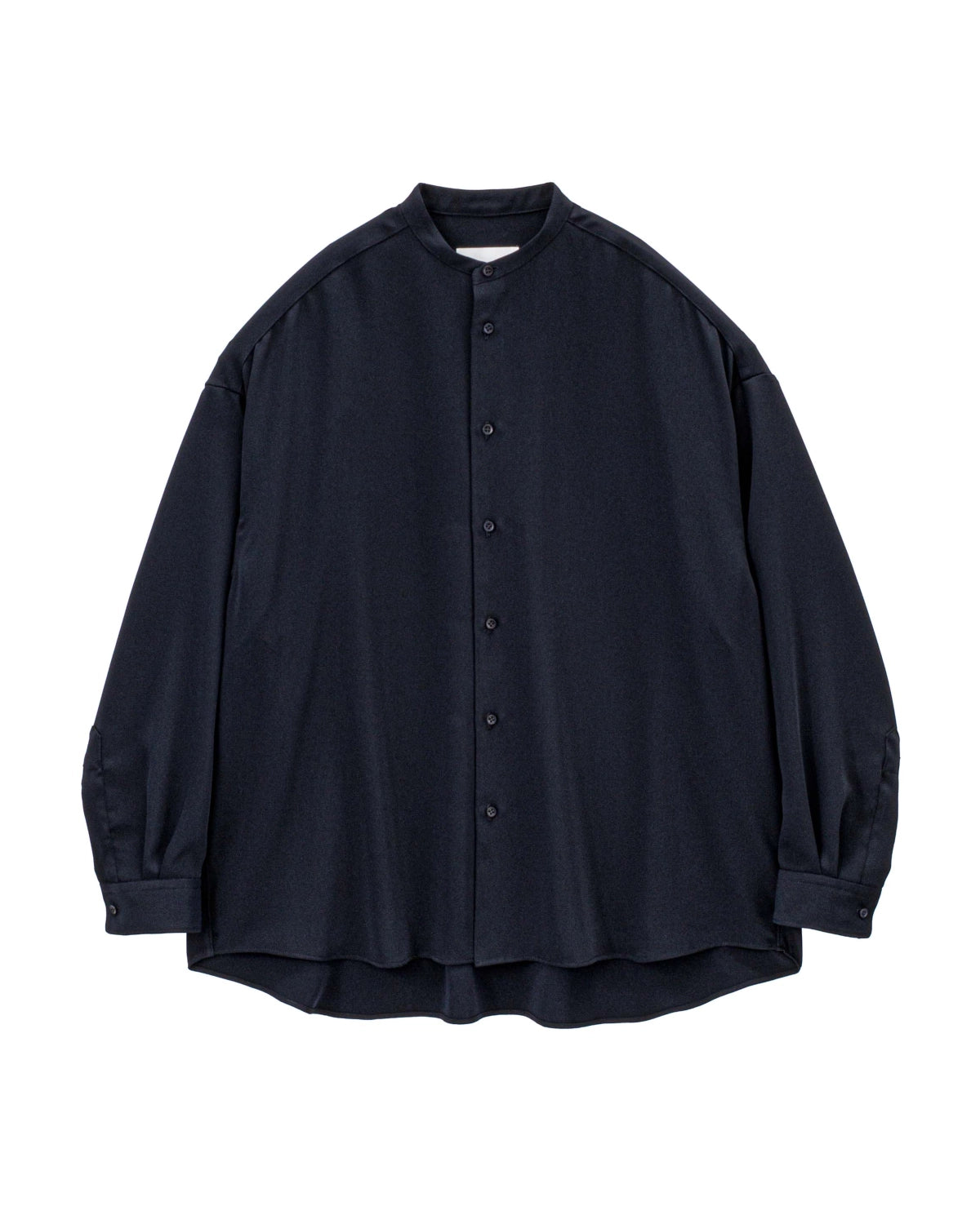 Graphpaper / Satin Oversized Band Collar Shirt (GL261-50078B)