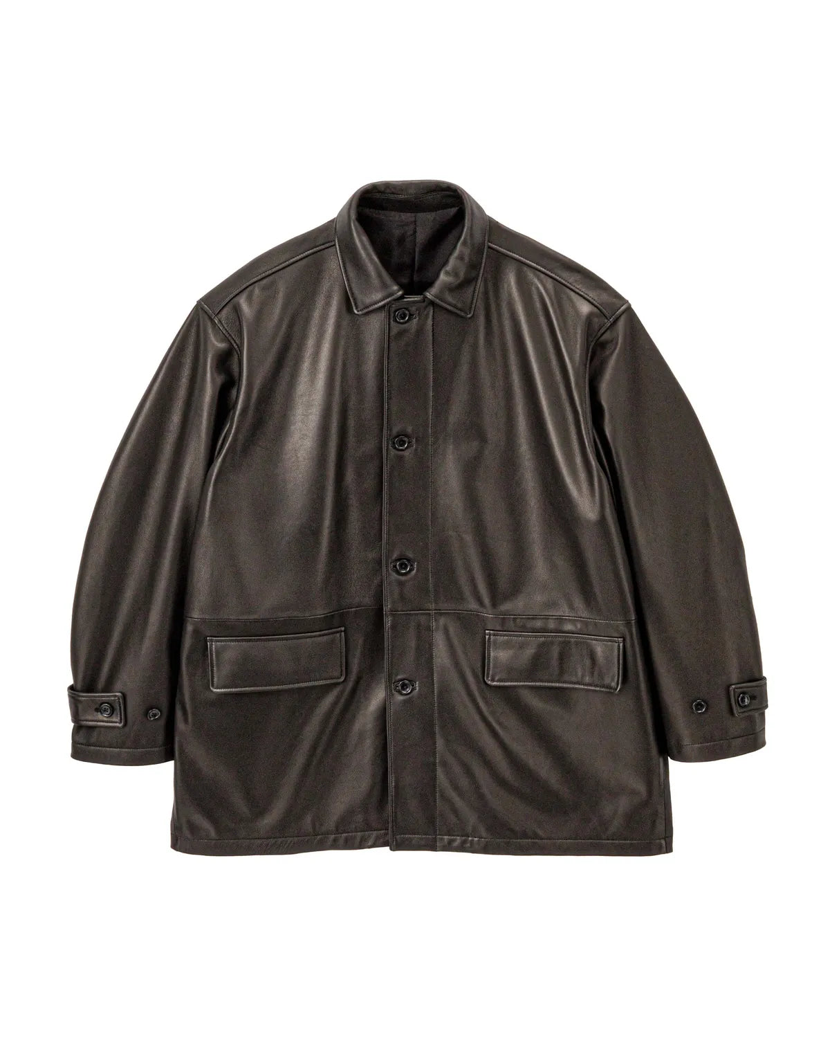 Graphpaper / Lamb Leather Car Coat (GM261-10403)