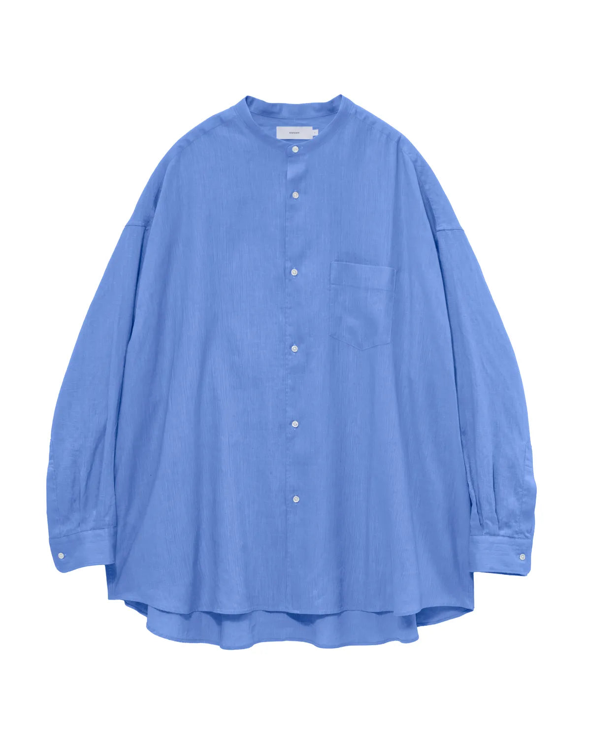 Graphpaper / Linen L/S Oversized Band Collar Shirt (GM262-50040B)