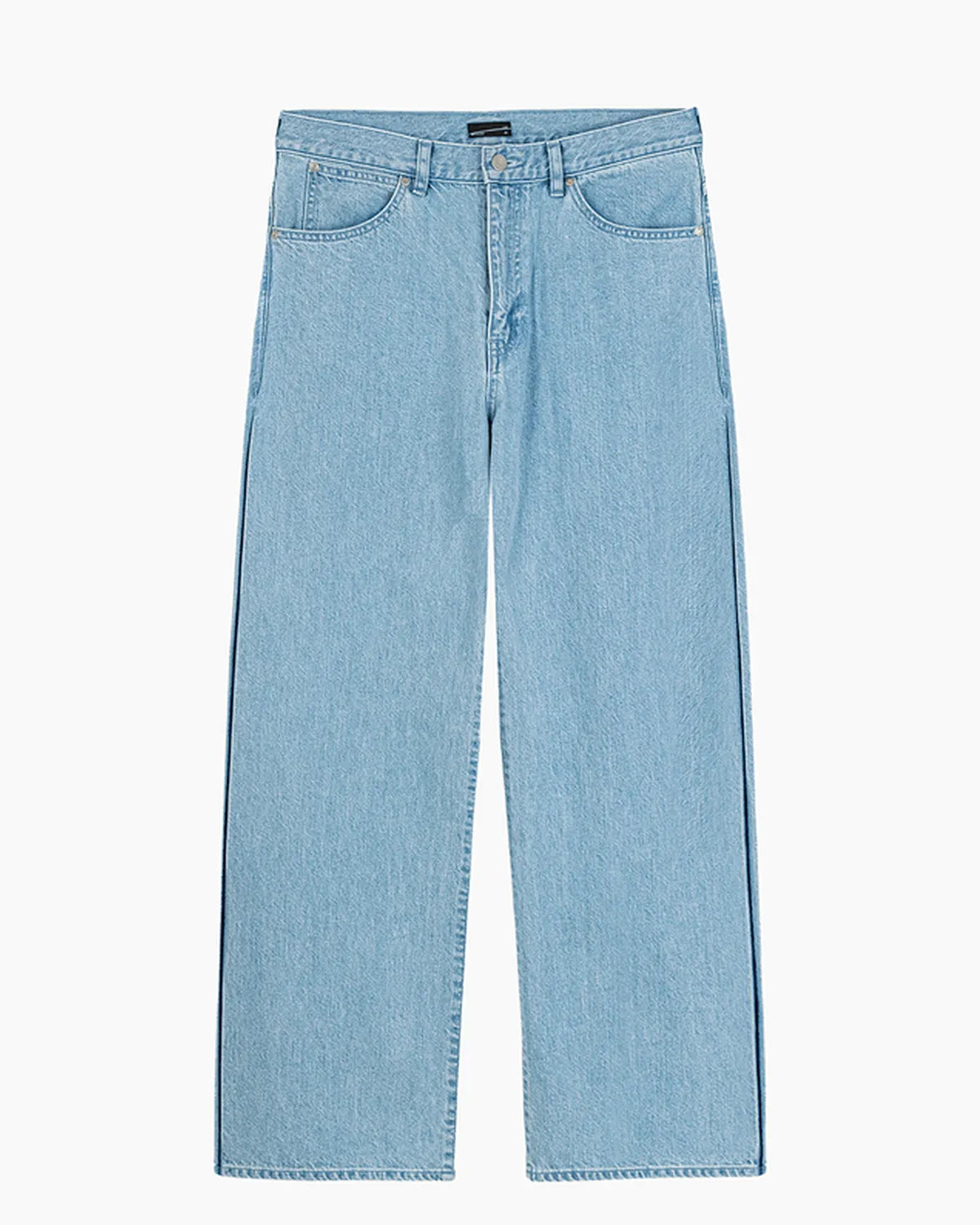 LAD MUSICIAN の 11.5oz BLEACH DENIM STRAIGHT PANTS (2126-513)