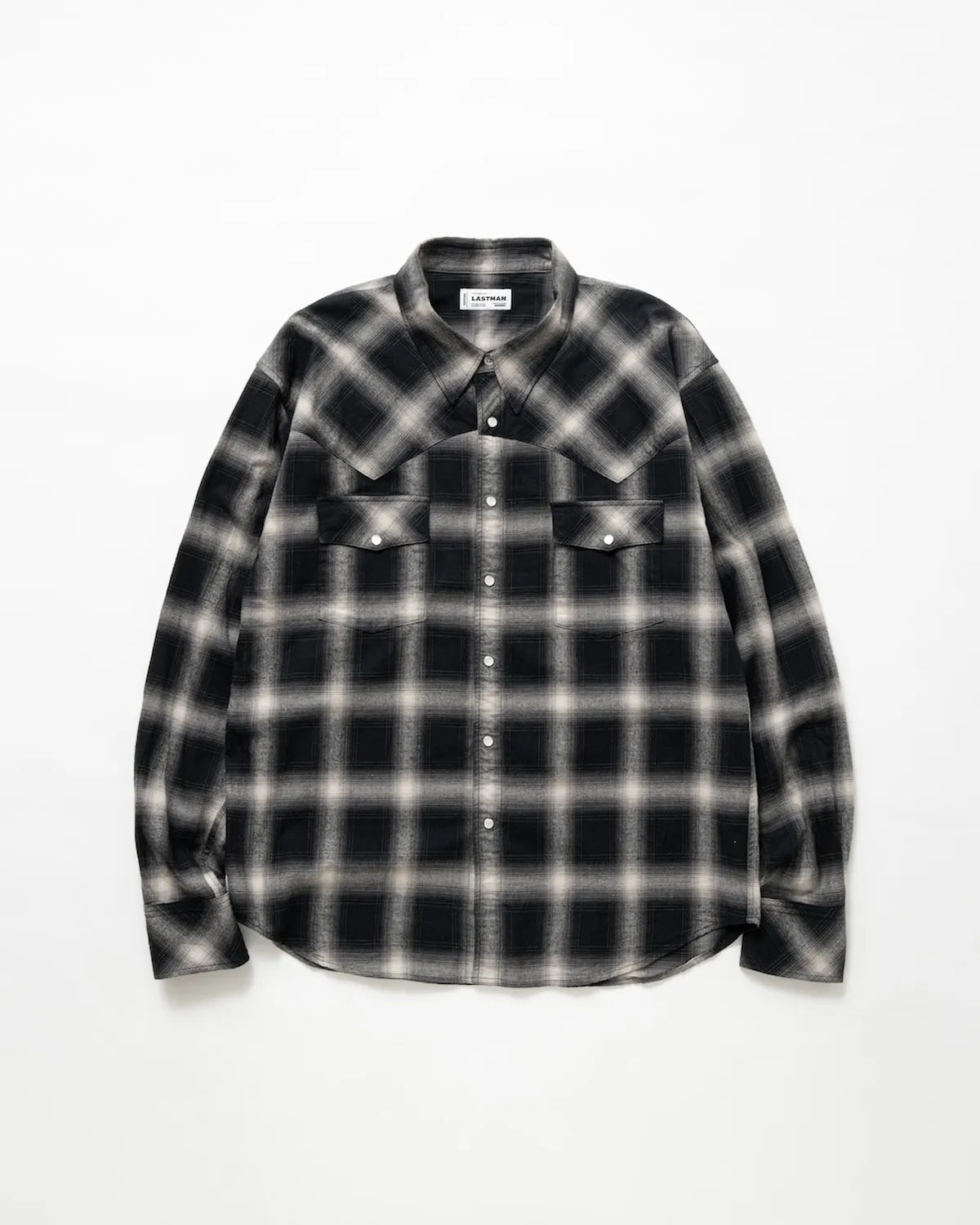 LASTMAN の OMBRE PLAID WESTERN SHIRTS -L/S- (251LM-SH03)