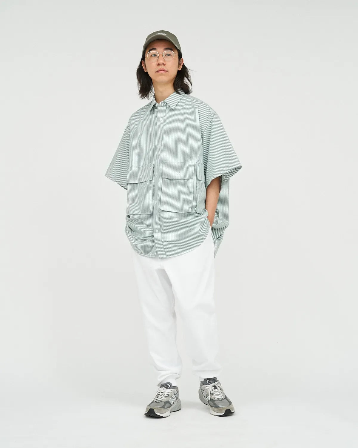 FreshService / DRY OXFORD FLAP POCKET S/S SHIRT (FSC252-50019B)