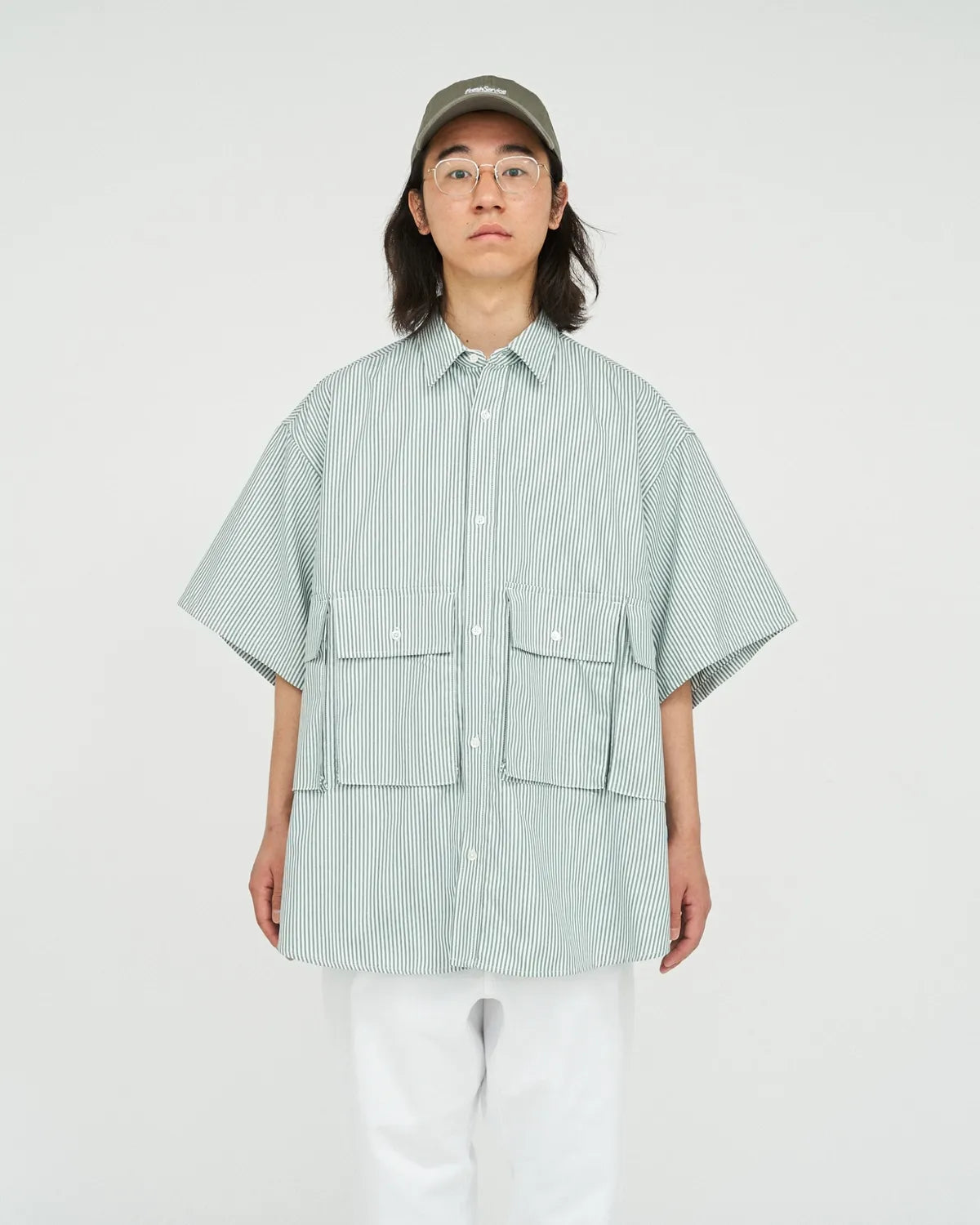 FreshService / DRY OXFORD FLAP POCKET S/S SHIRT (FSC252-50019B)