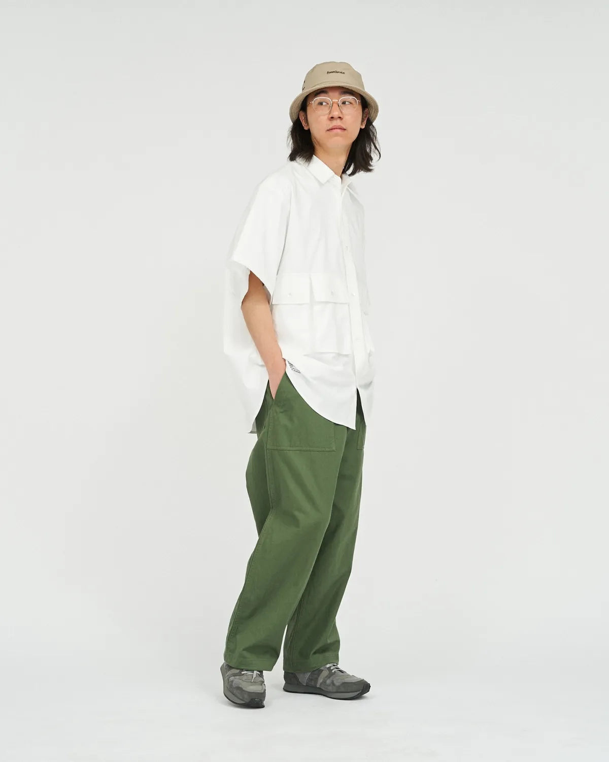 FreshService / DRY OXFORD FLAP POCKET S/S SHIRT (FSC252-50019B)