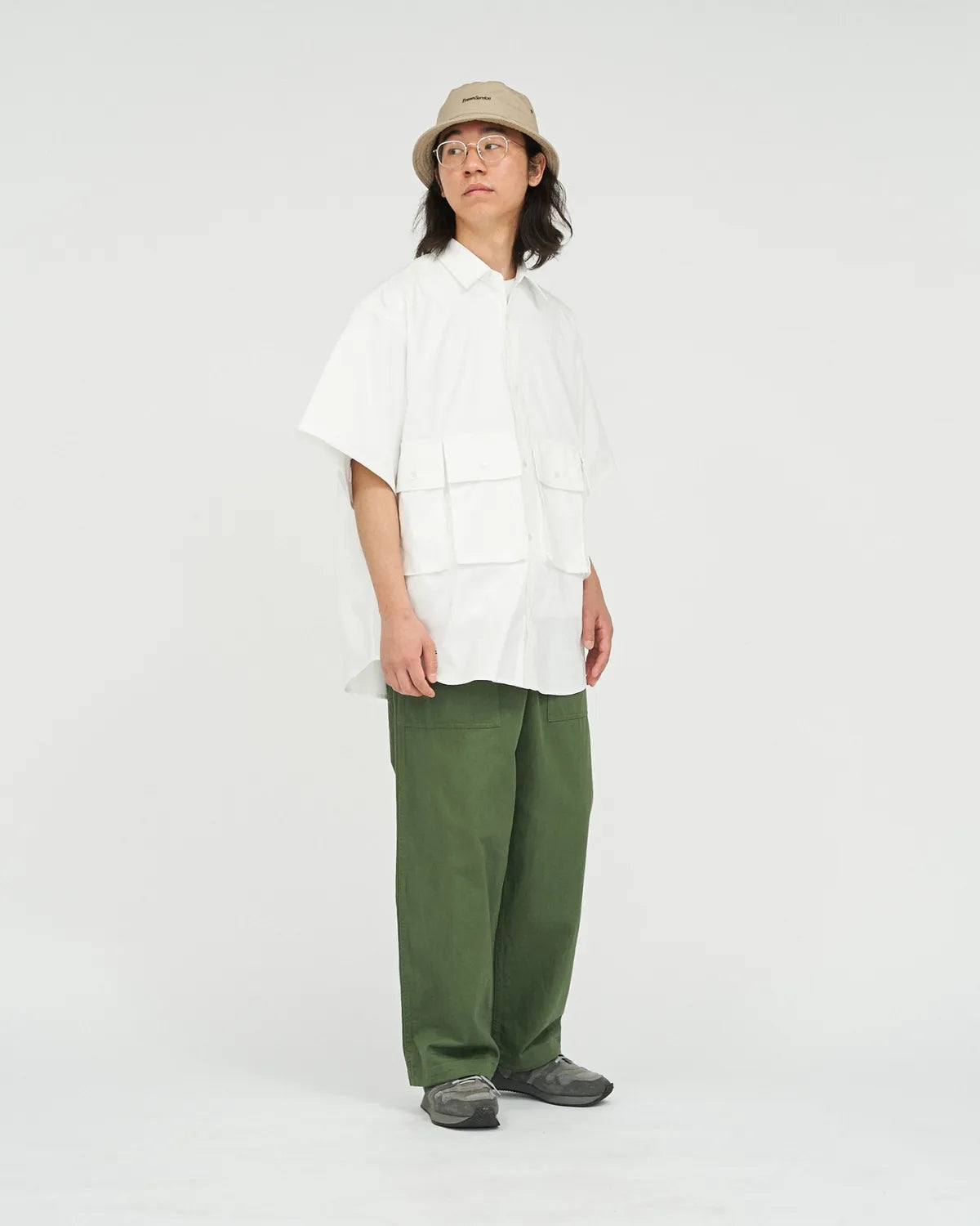 FreshService / DRY OXFORD FLAP POCKET S/S SHIRT (FSC252-50019B)