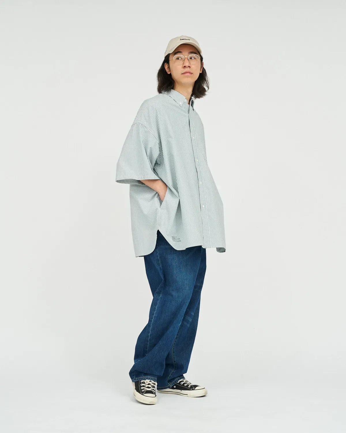 FreshService / DRY OXFORD CORPORATE S/S B.D SHIRT (FSC252-50020B)