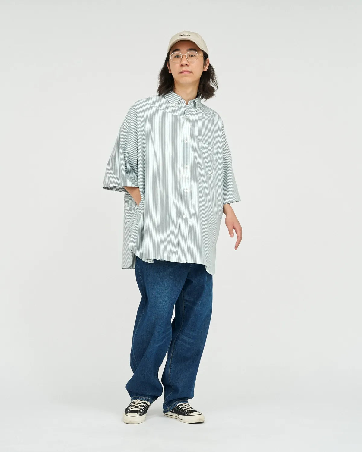 FreshService / DRY OXFORD CORPORATE S/S B.D SHIRT (FSC252-50020B)