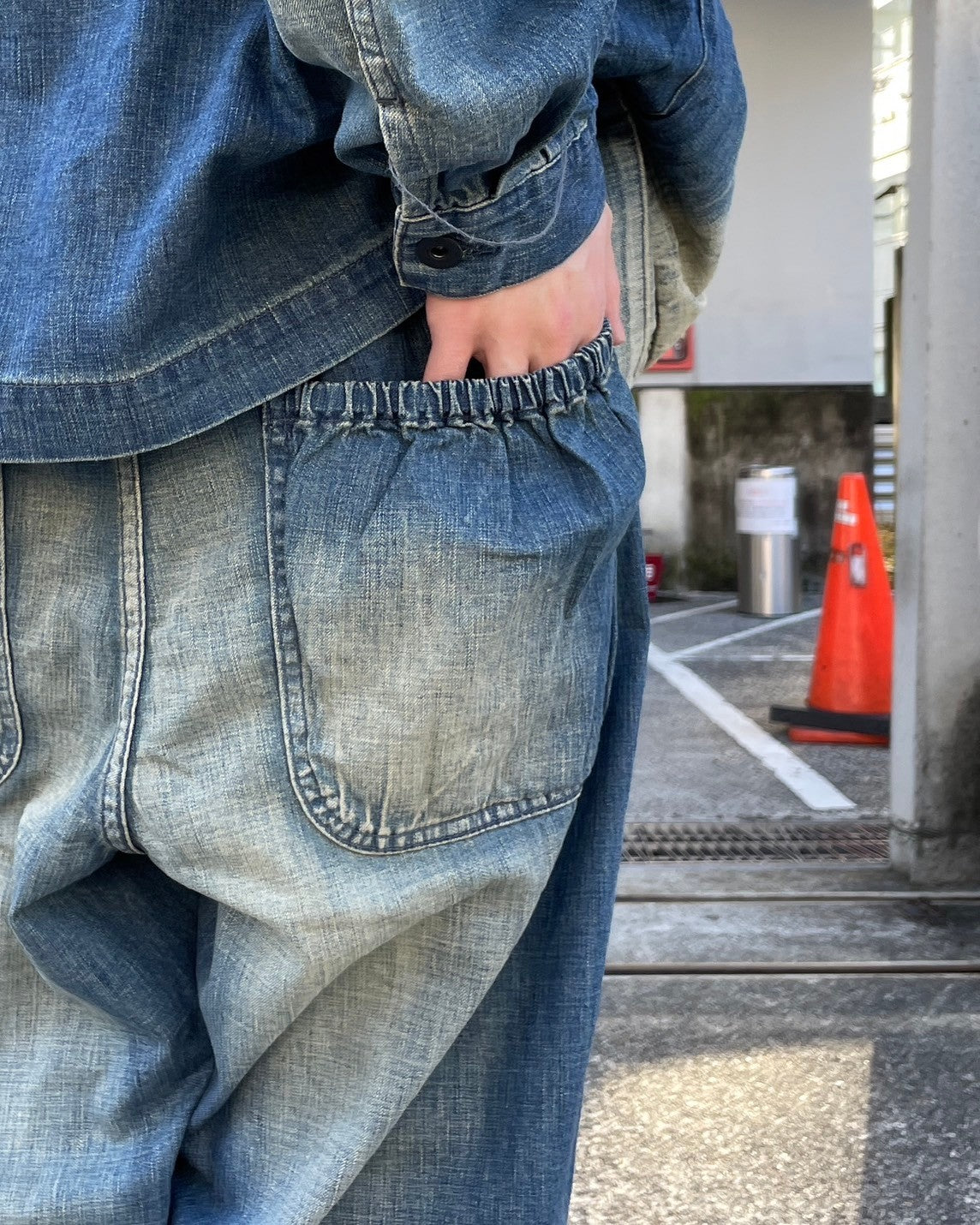 refomed / OLD MAN DENIM TROUSERS "USED"