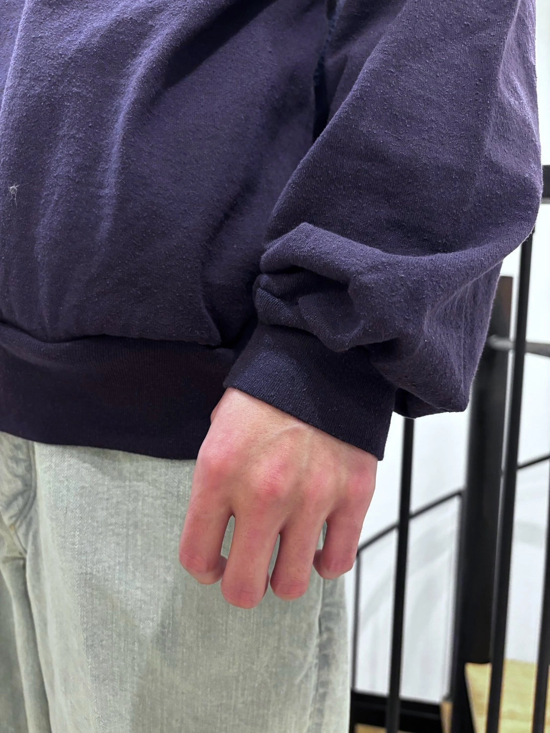 blurhms / Co/Silk Nep Harf-Zip Shirt (BHS25S037)