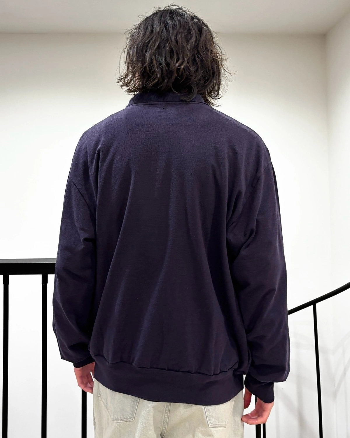 blurhms / Co/Silk Nep Harf-Zip Shirt (BHS25S037)