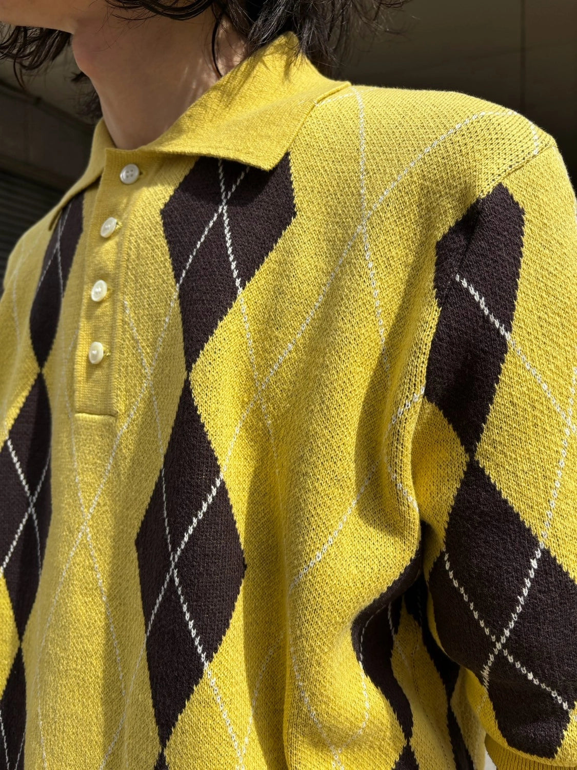 refomed / OLD MAN KNIT POLO (REKN-009)