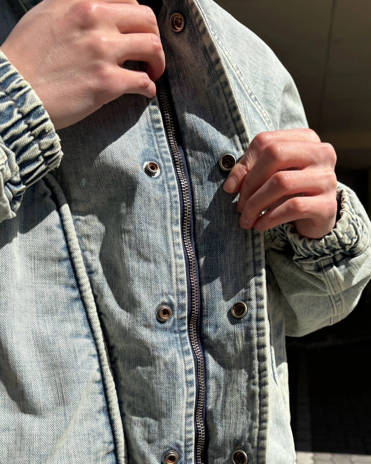 SUGARHILL / PIPING DENIM BOMBER JACKET (2541000401)