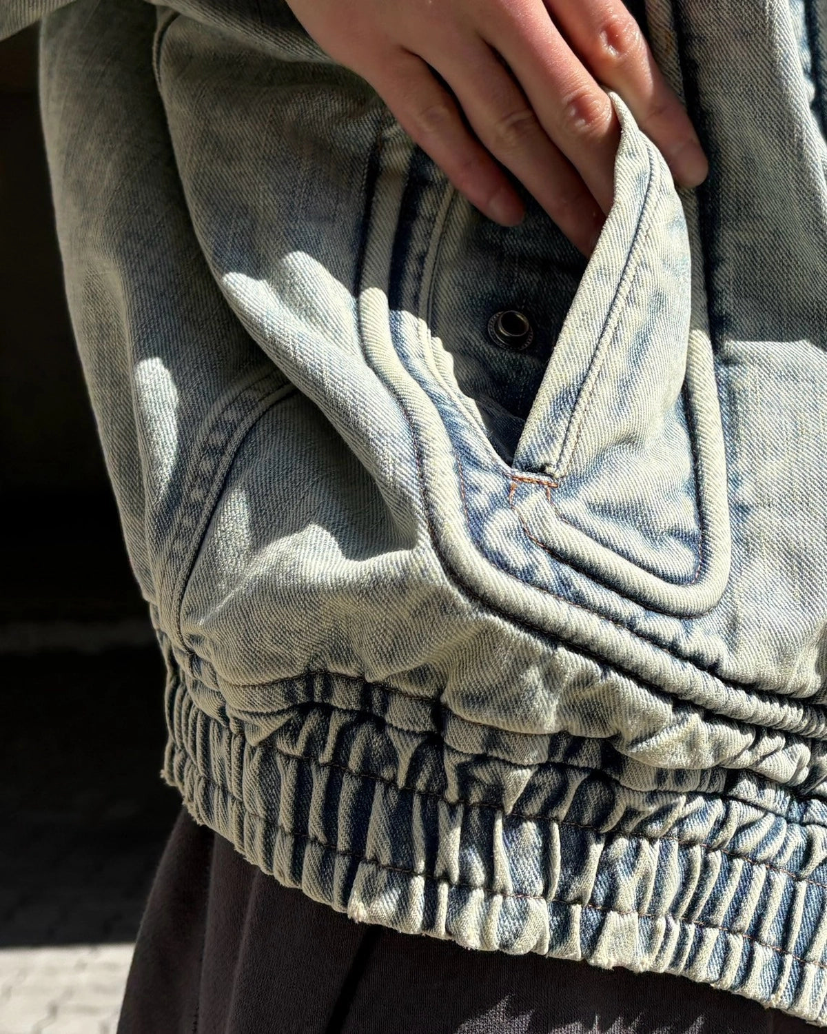 SUGARHILL / PIPING DENIM BOMBER JACKET (2541000401)