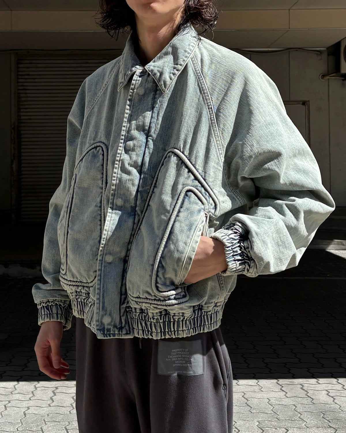 SUGARHILL / PIPING DENIM BOMBER JACKET (2541000401)