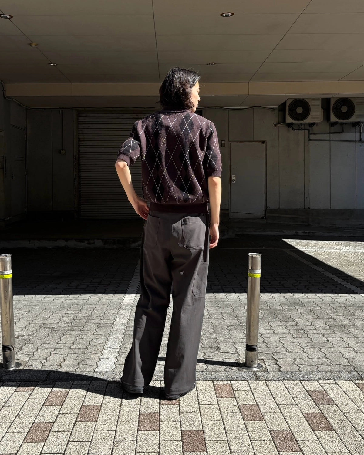 refomed / OLD MAN KNIT POLO (REKN-009)