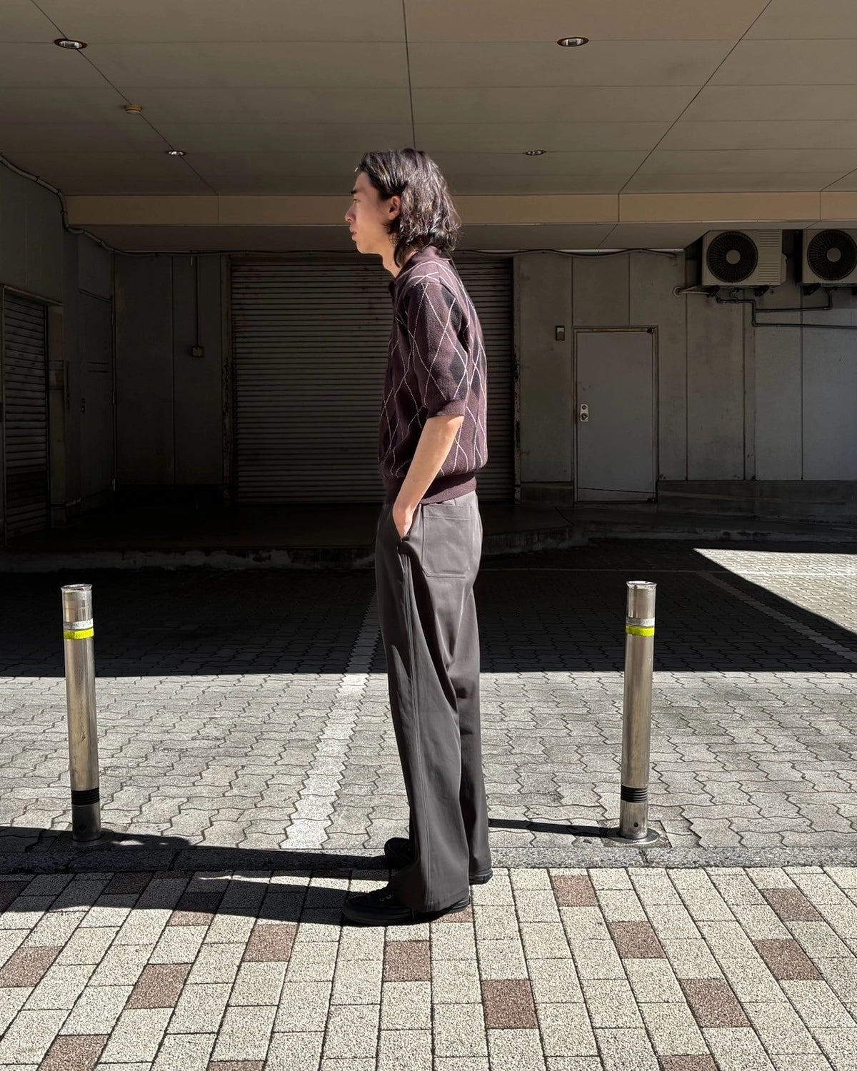 refomed / OLD MAN KNIT POLO (REKN-009)