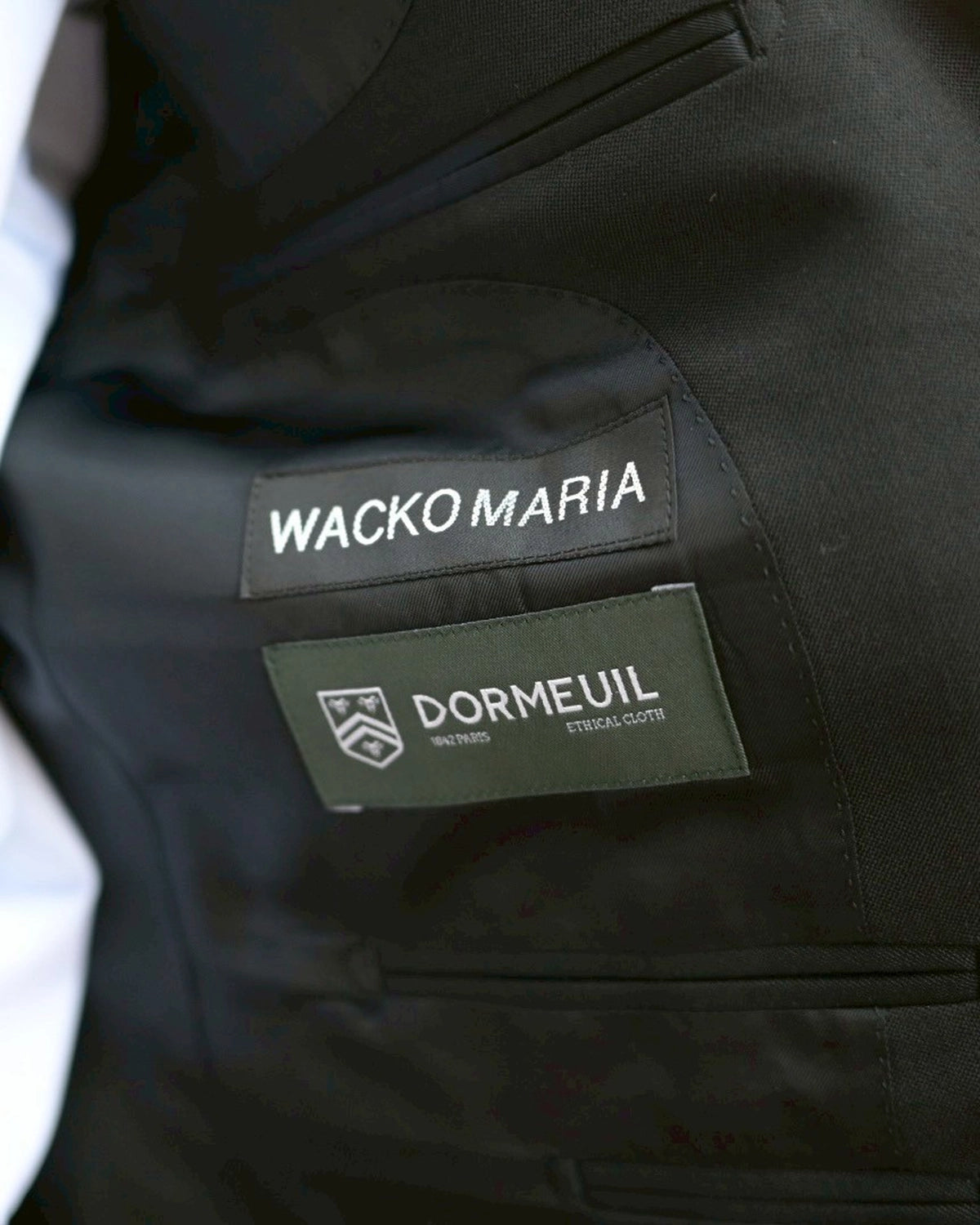 WACKO MARIA × DORMEUIL / SINGLE BREASTED JACKET -TYPE-2- & PLEATED TROUSERS -TYPE-1- (25SS-WMO-SU02)